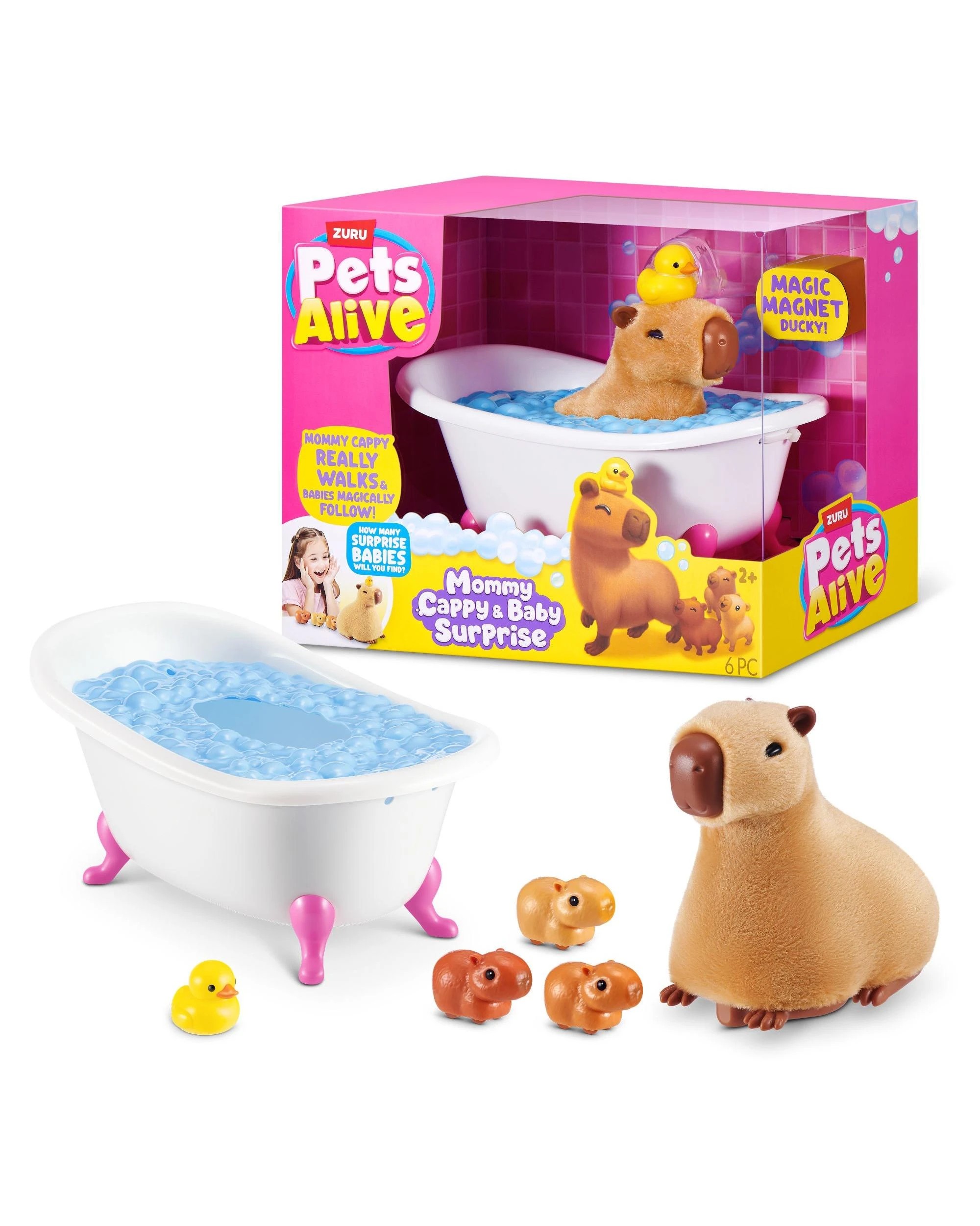 1 Zuru Pets Alive Mommy Capybara and Baby Surprise, 1 of 3