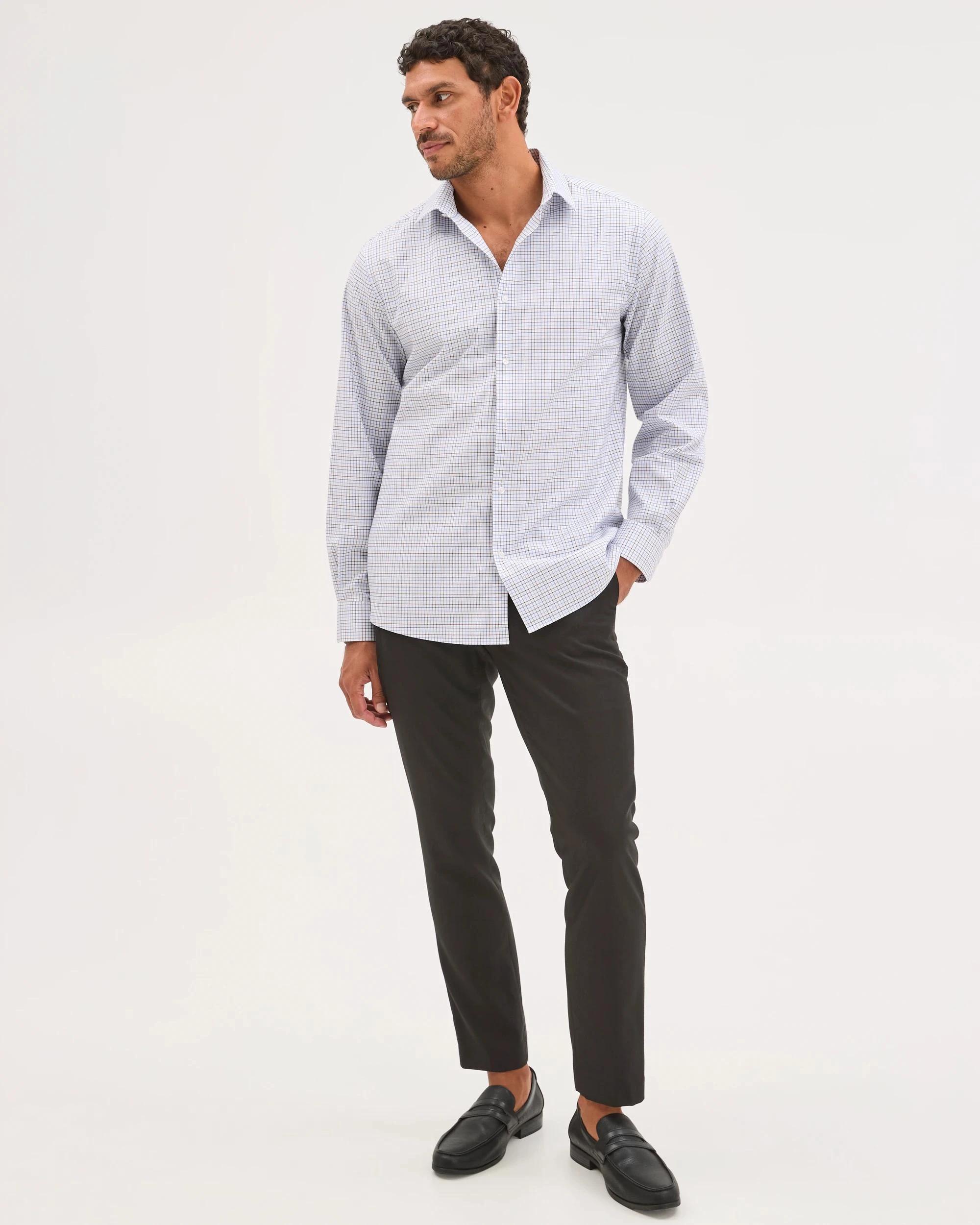 2 Preview Australian Cotton Tattersal Business Shirt , 2 of 6