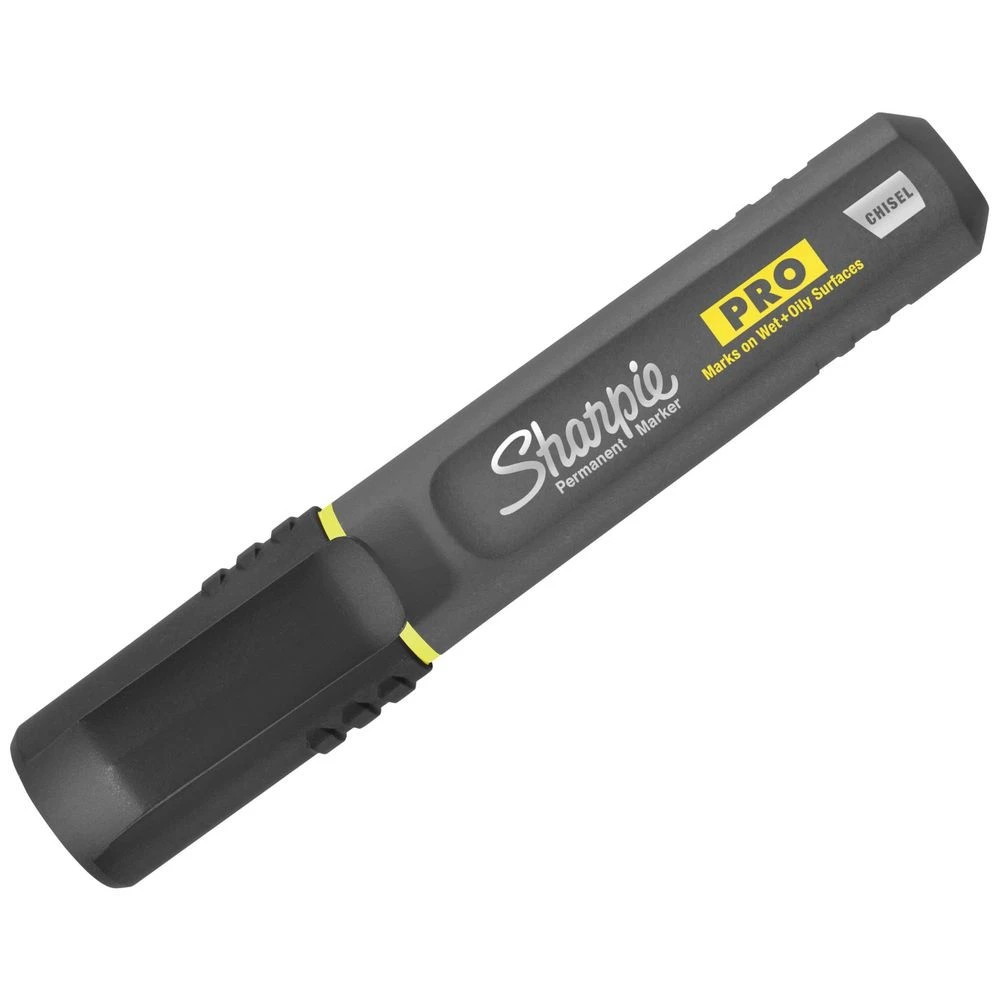 3 Sharpie Pro Permanent Marker Chisel Black, 3 of 8