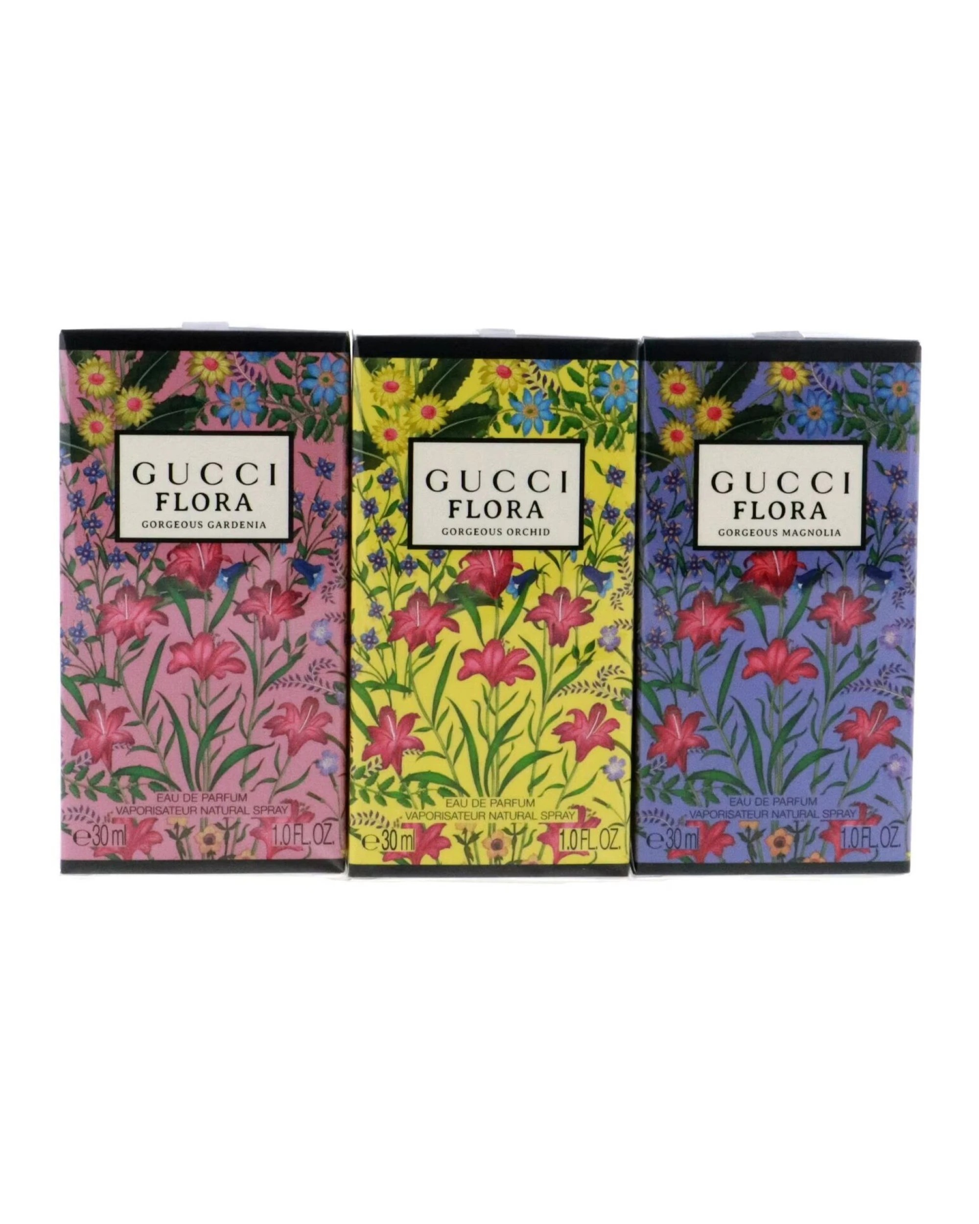 2 Gucci Flora Gift Set Fragrances (Gorgeous Gardenia EDP 1 oz, Gorgeous Orchid EDP 1 oz, Gorgeous Magnolia EDP 1 oz), 2 of 2
