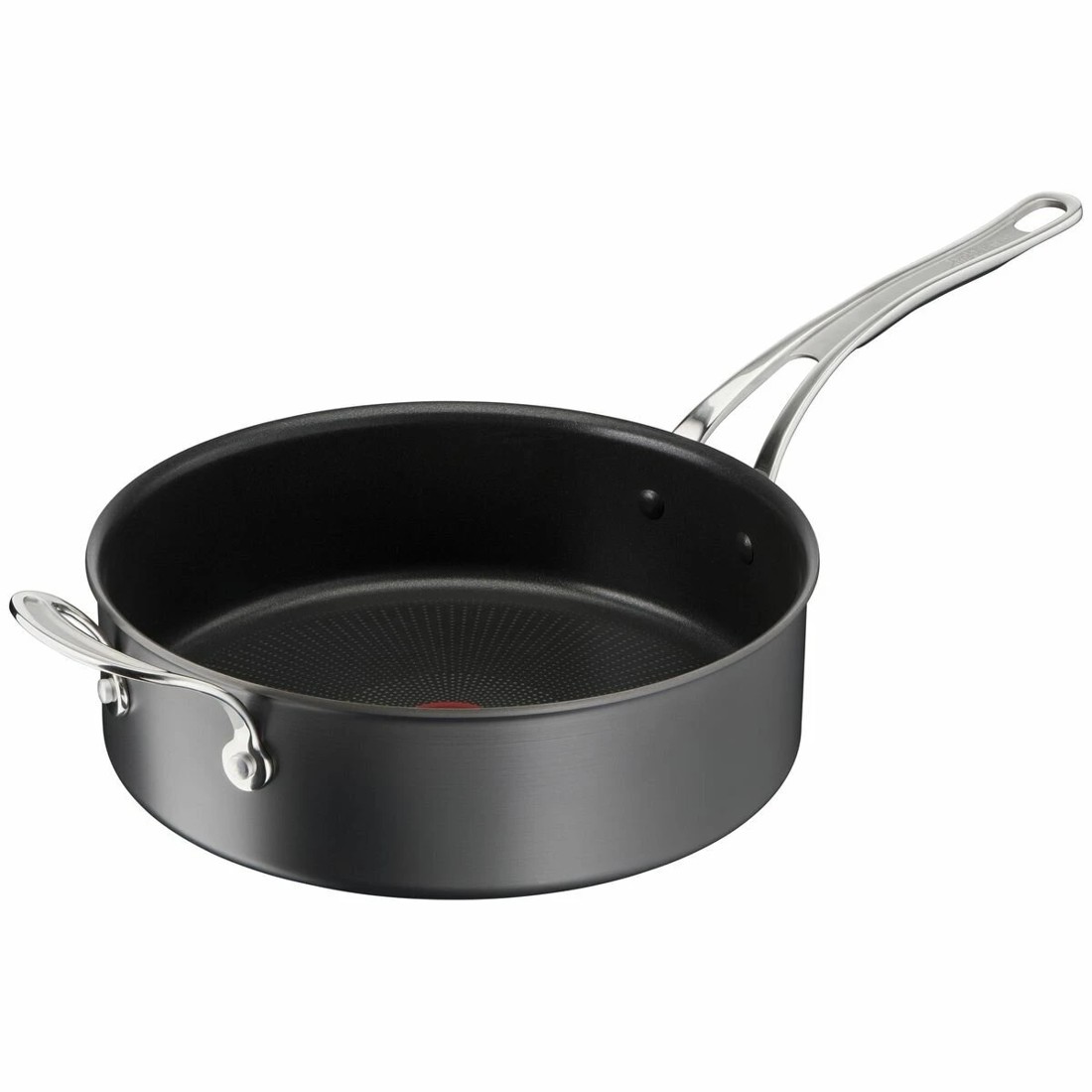 3 Tefal 26cm Jamie Oliver Cook's Classics Induction Hard Anodised Saute Pan with Lid, 3 of 5