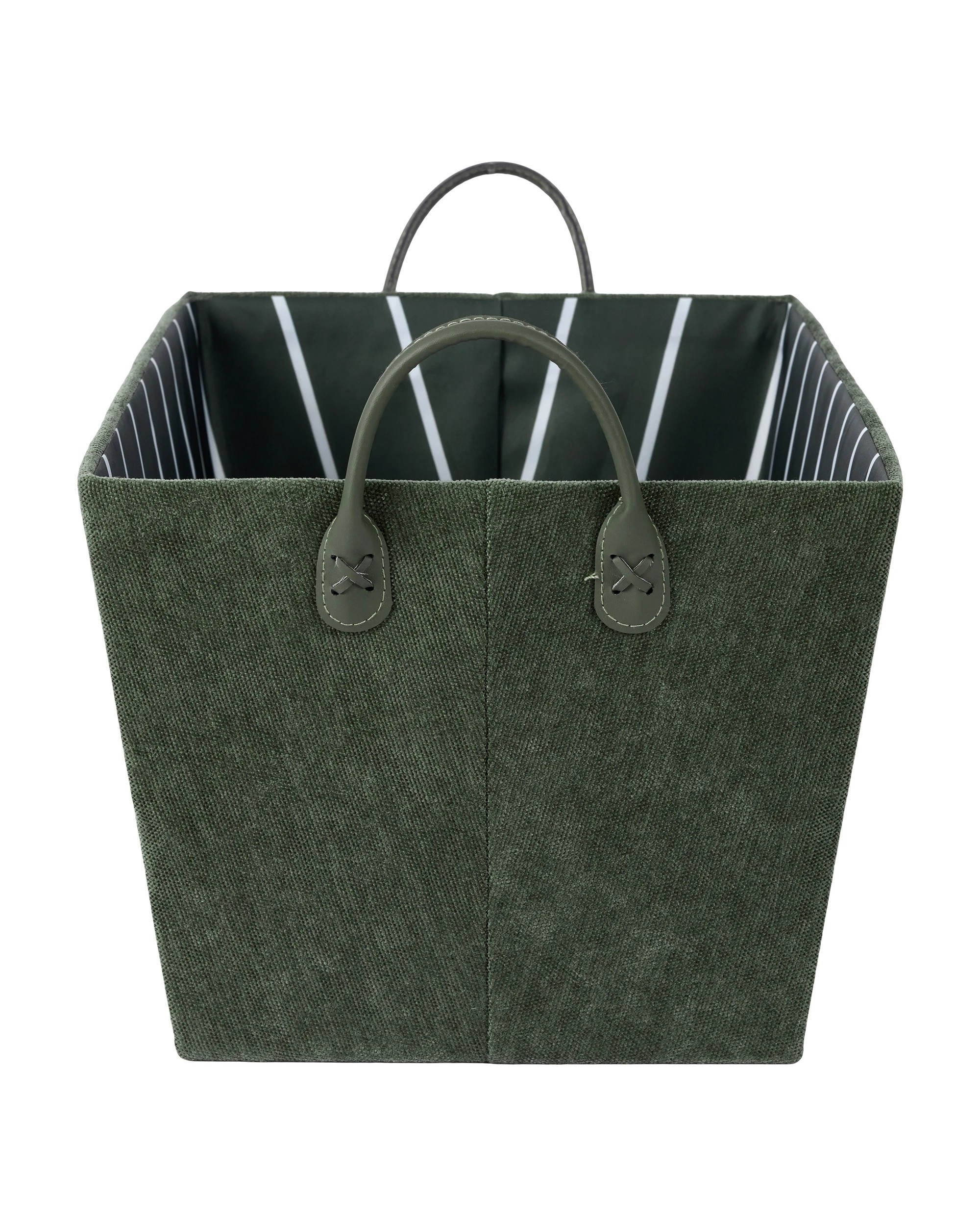 2 Tapered Chenille Basket - Green, 2 of 5
