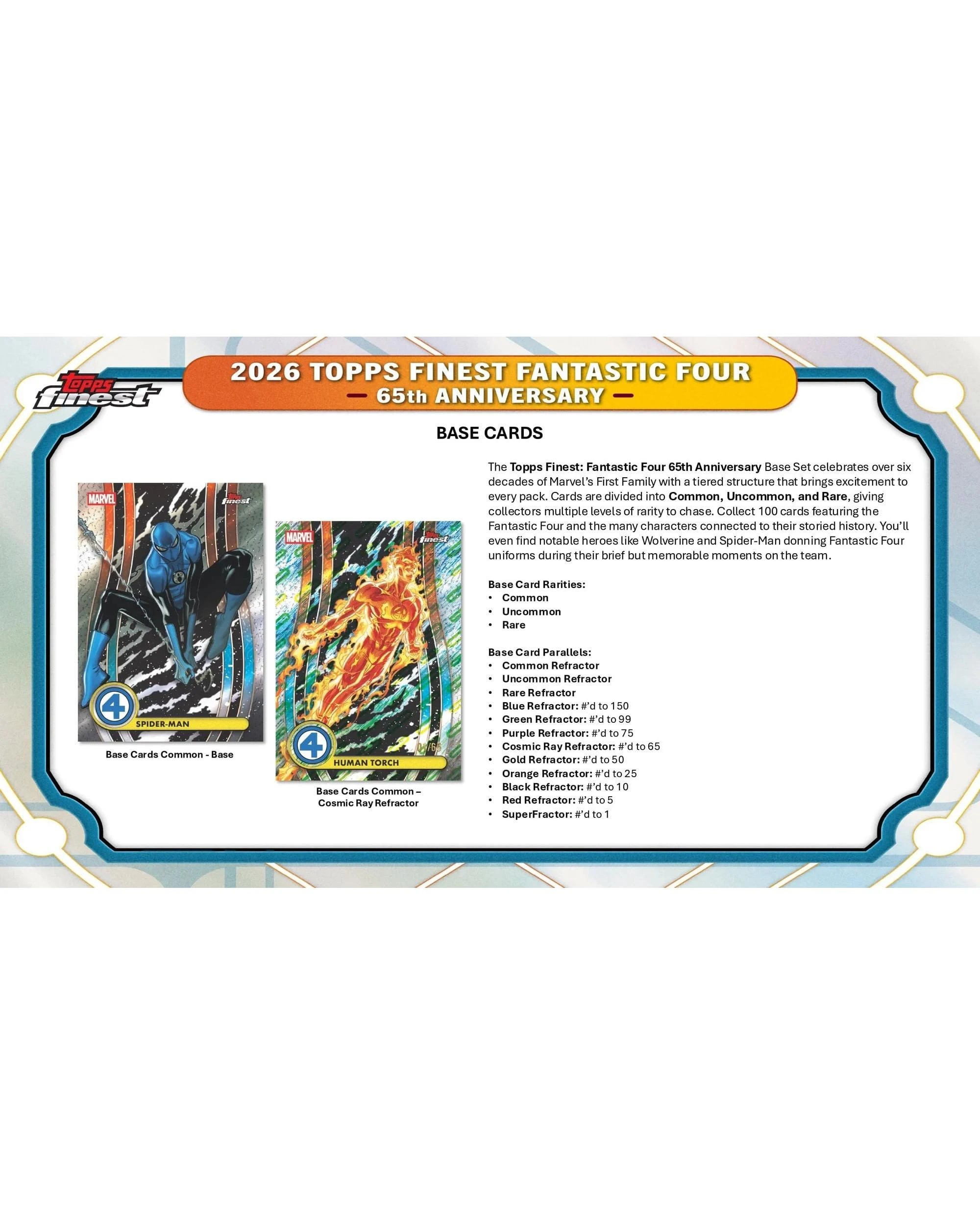 3 Topps 2026 Finest Marvel Fantastic Four Hobby Box, 3 of 10