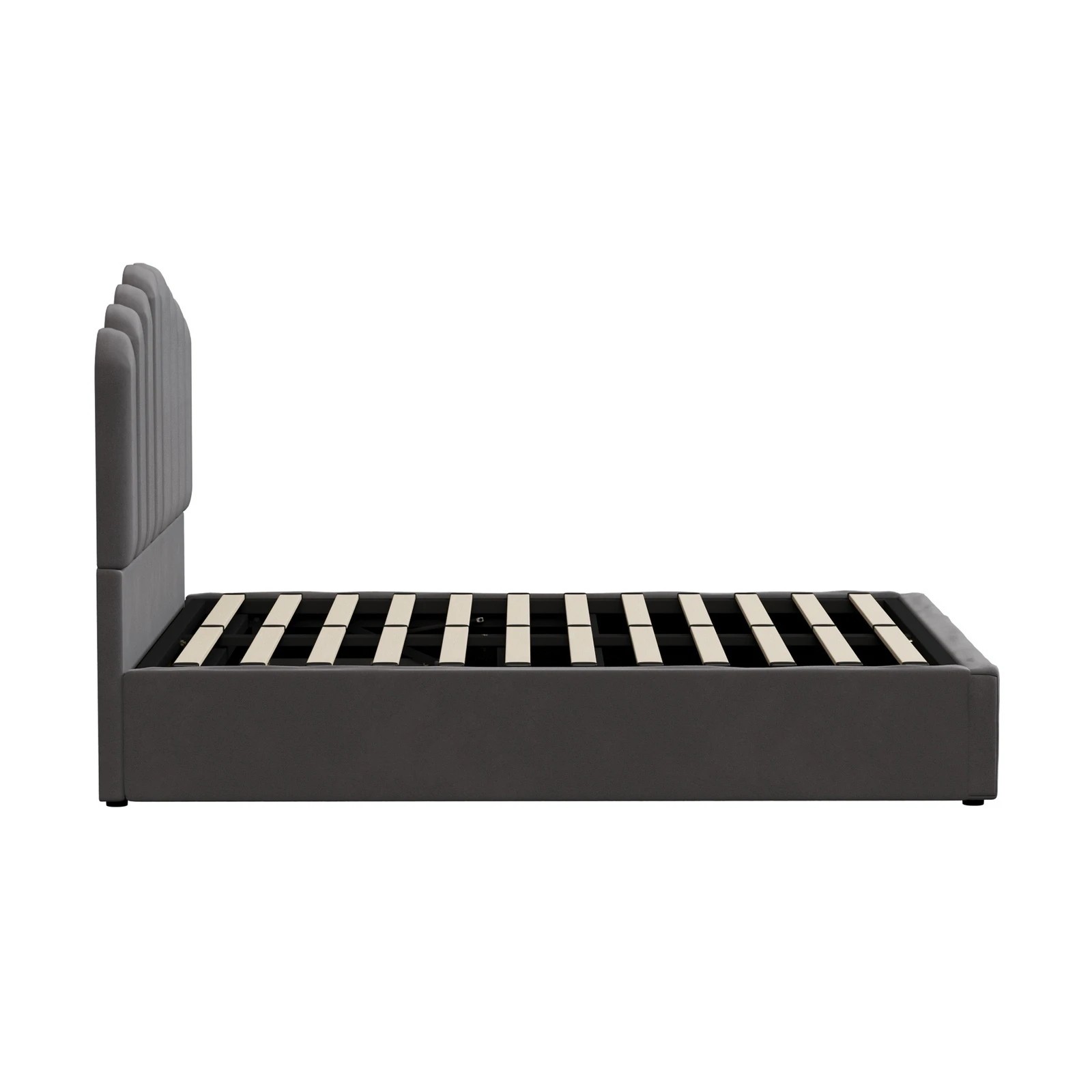 8 Oikiture Bed Frame Queen Size Gas Lift Bed Base With Storage Klon
 - Grey, 8 of 10