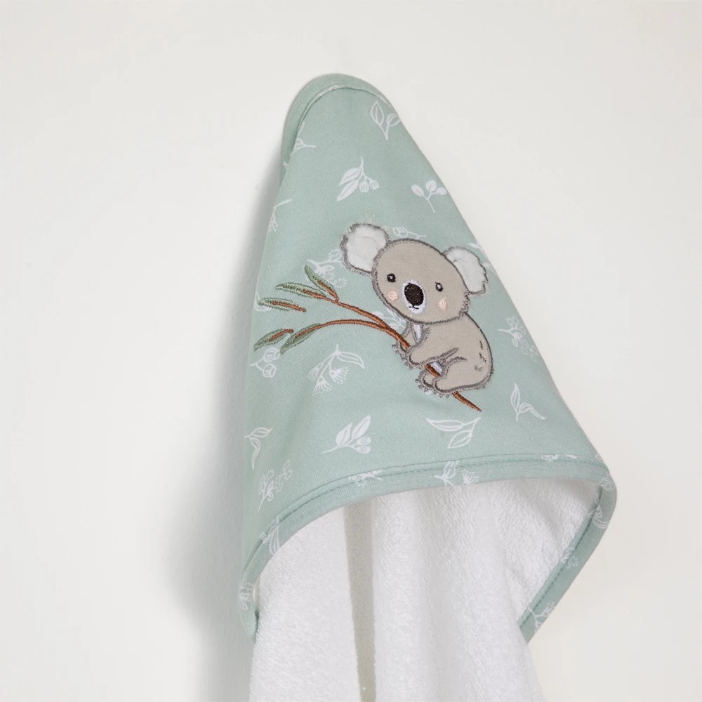 4 Living Textiles Australiana Hooded Baby Bath Towel 75 x 75 cm – Assorted, 4 of 6