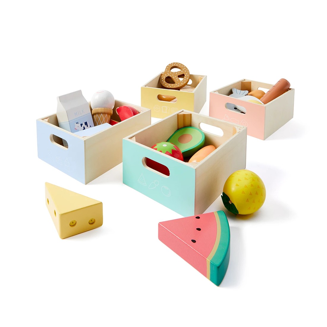 1 24 Piece Wooden Food Groups Multipack, 1 of 10