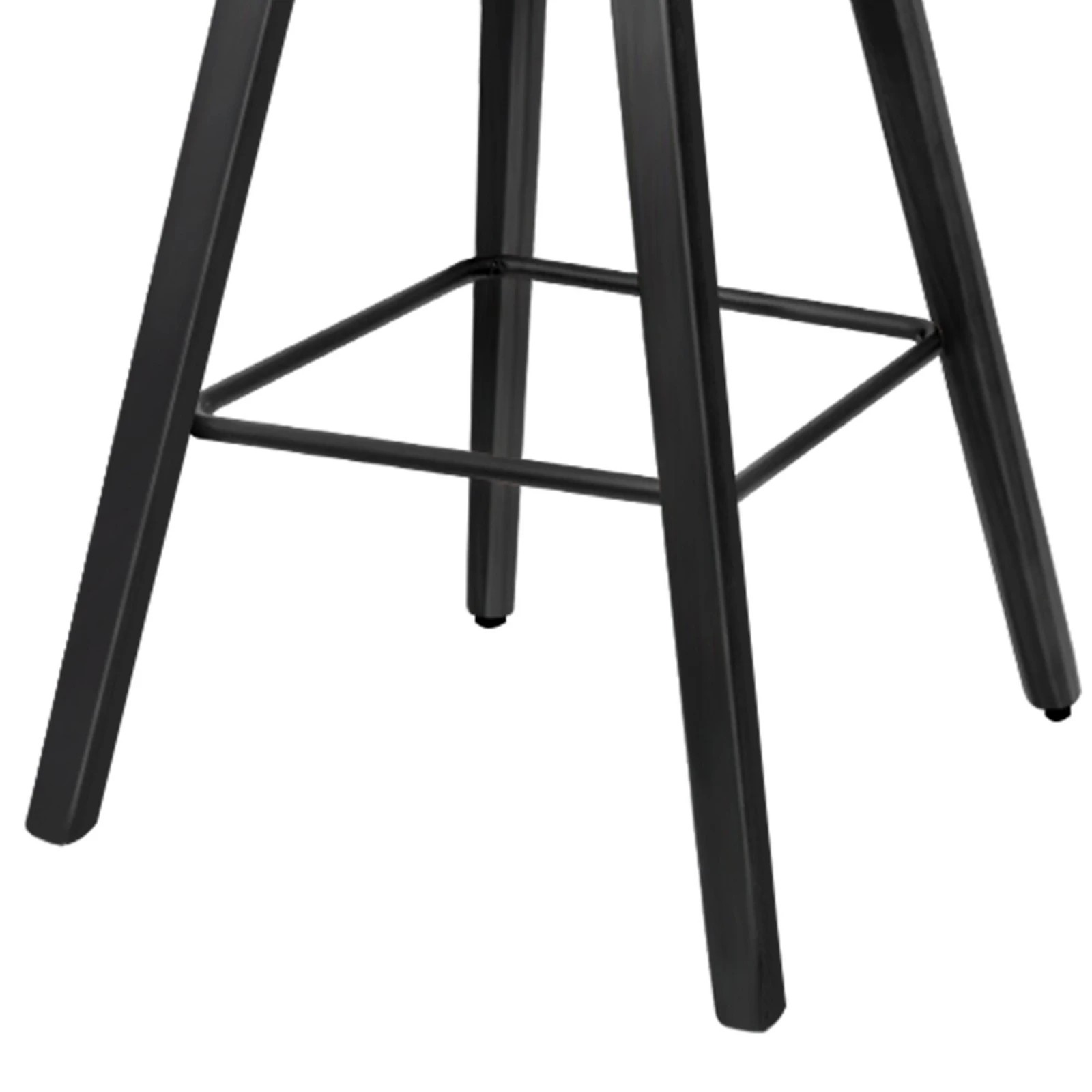 8 Alfordson 4x Wooden Bar Stools Noah Kitchen Dining Chair Vintage Retro - Black, 8 of 10
