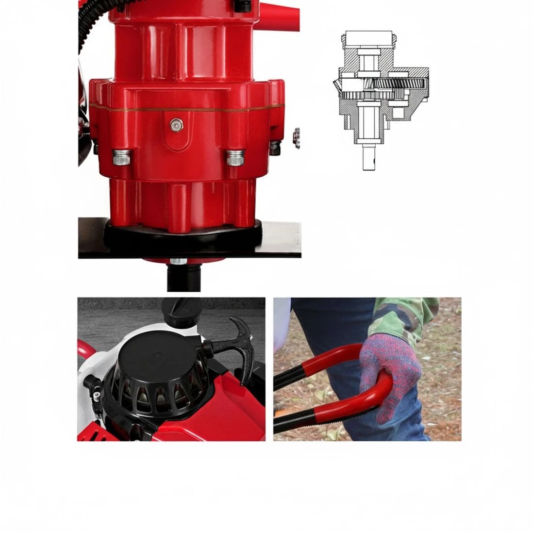 3 Giantz Petrol Post Hole Digger Motor Only Engine - Multi, 3 of 4