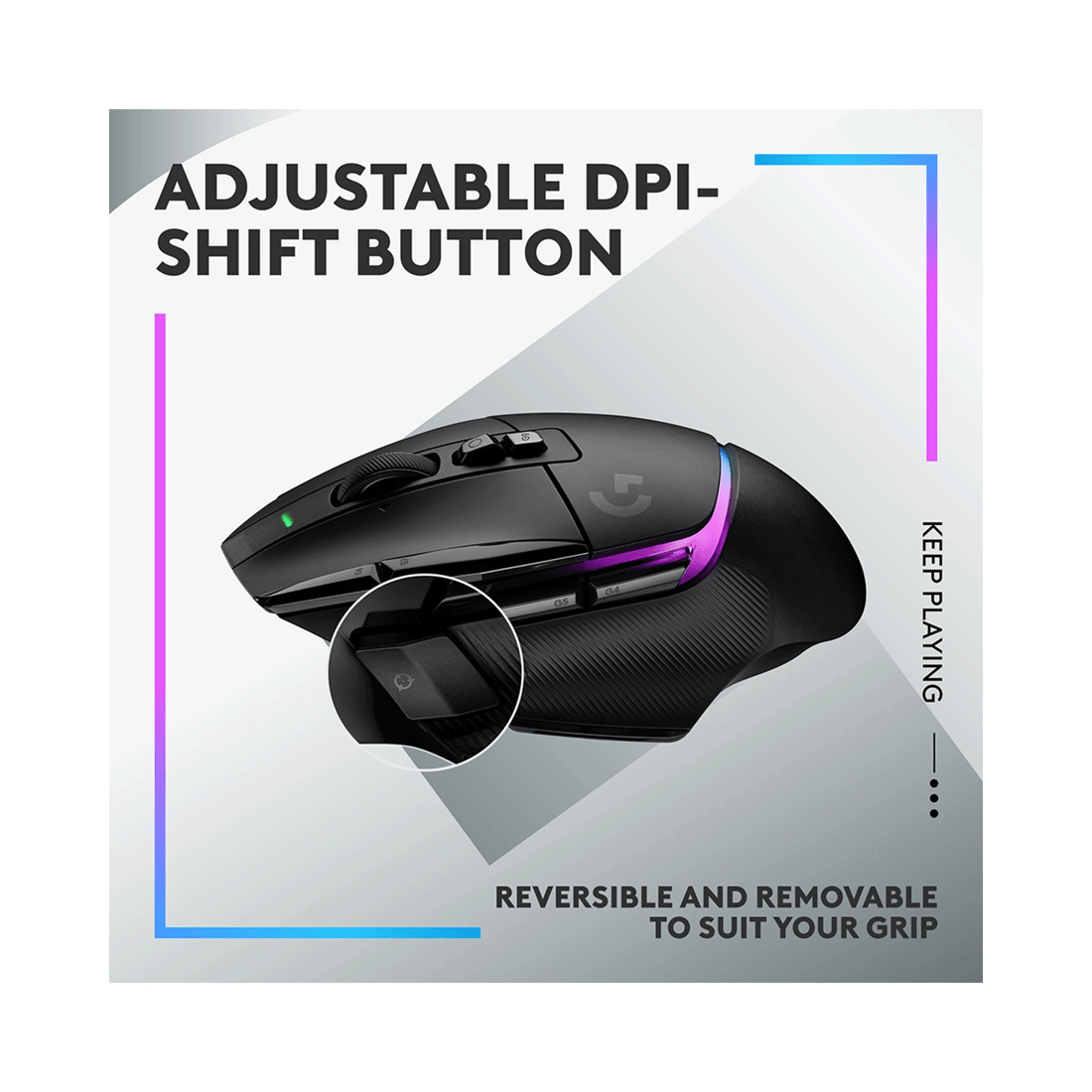 6 Logitech G502 X PLUS LIGHTSPEED Wireless RGB Gaming Mouse - Black, 6 of 9