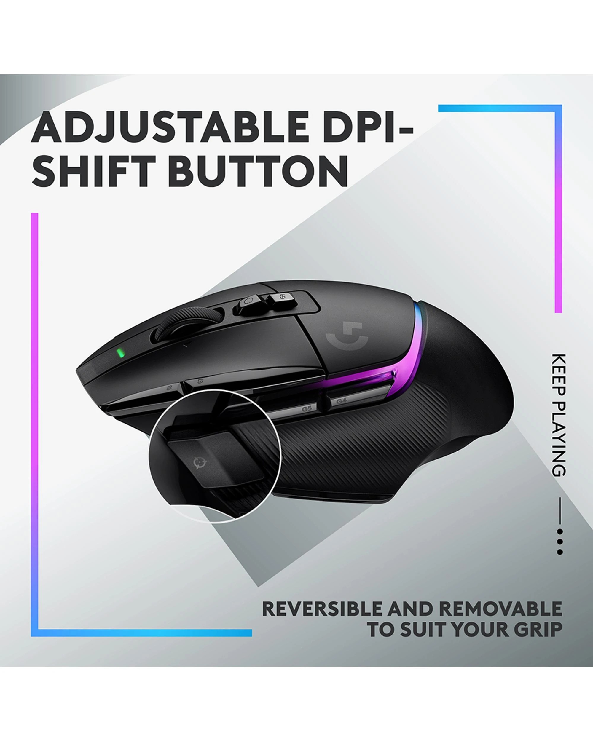 6 Logitech G502 X PLUS LIGHTSPEED Wireless RGB Gaming Mouse - Black, 6 of 9