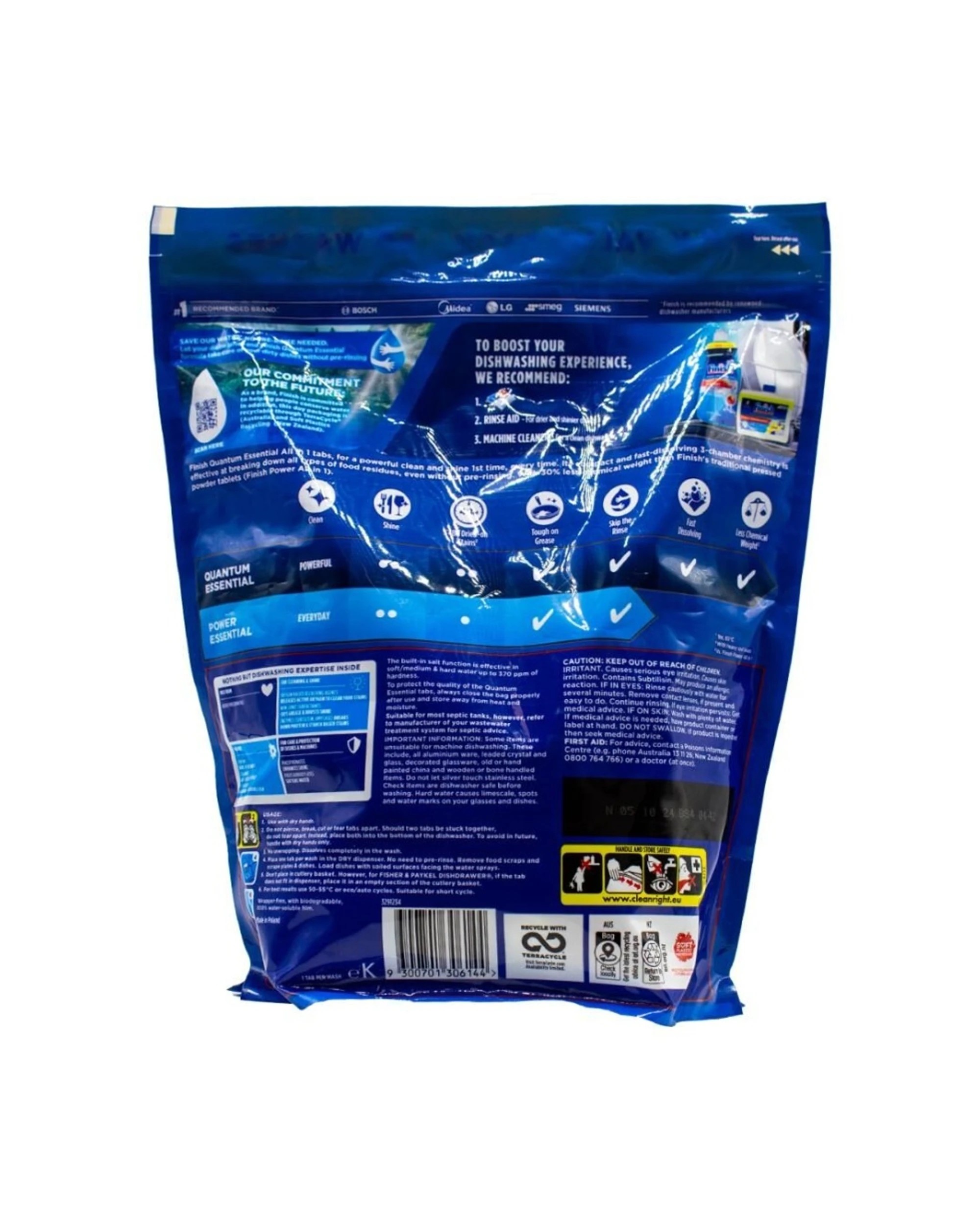 3 Finish Powerball Dishwasher Tablets 4 X 90pc Quantum Essential Fresh Scent, 3 of 3