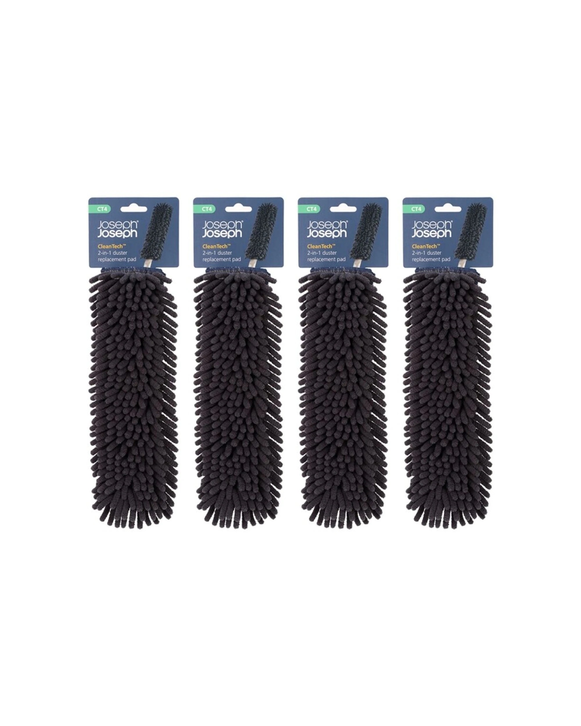 1 Joseph Joseph CleanTech 2-in-1 Microfibre Duster Replacement Pad 4PK - Blue, 1 of 8