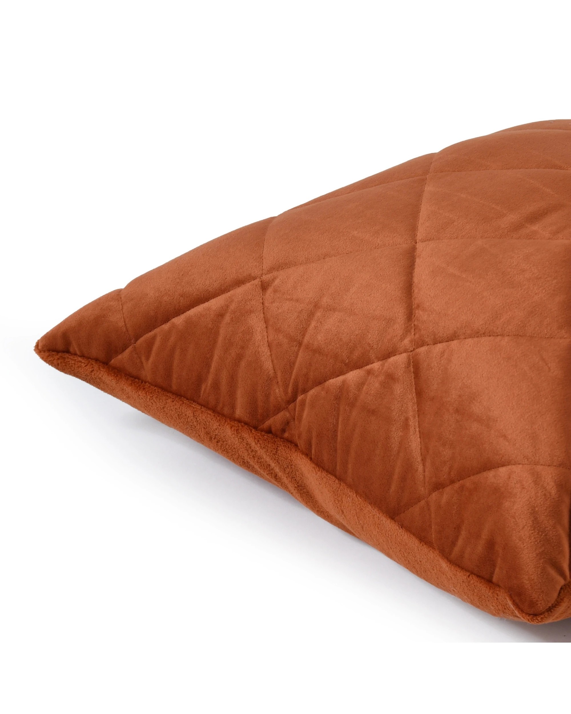 3 Dreamaker Haven Quilted Cushion 50x50cm - Rust, 3 of 4