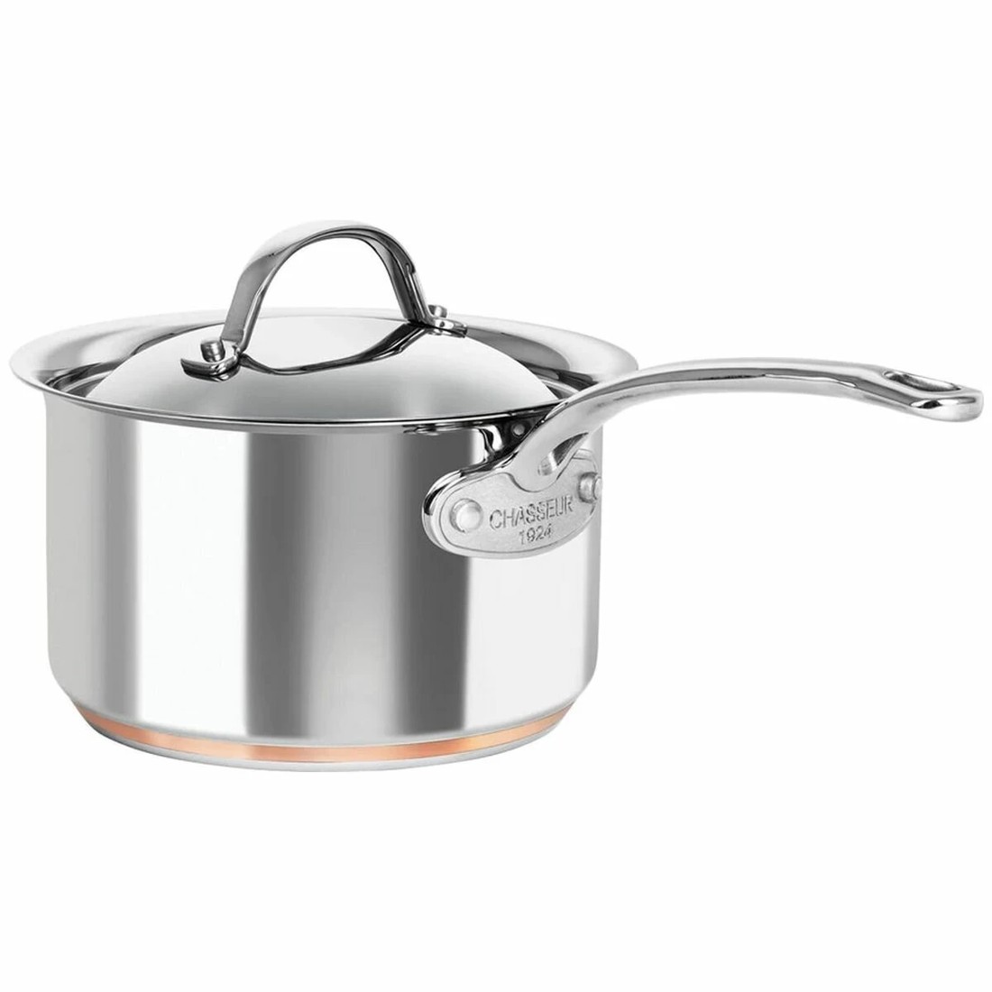 2 Chasseur Le Cuivre 2.6L Saucepan with Lid, 2 of 2