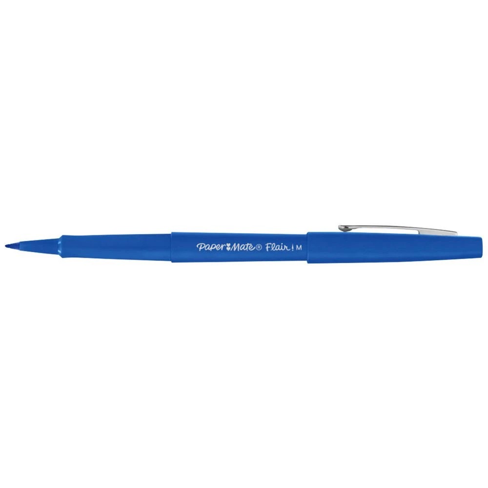 1 Paper Mate Medium Flair Fineliner 0.7mm Blue, 1 of 2