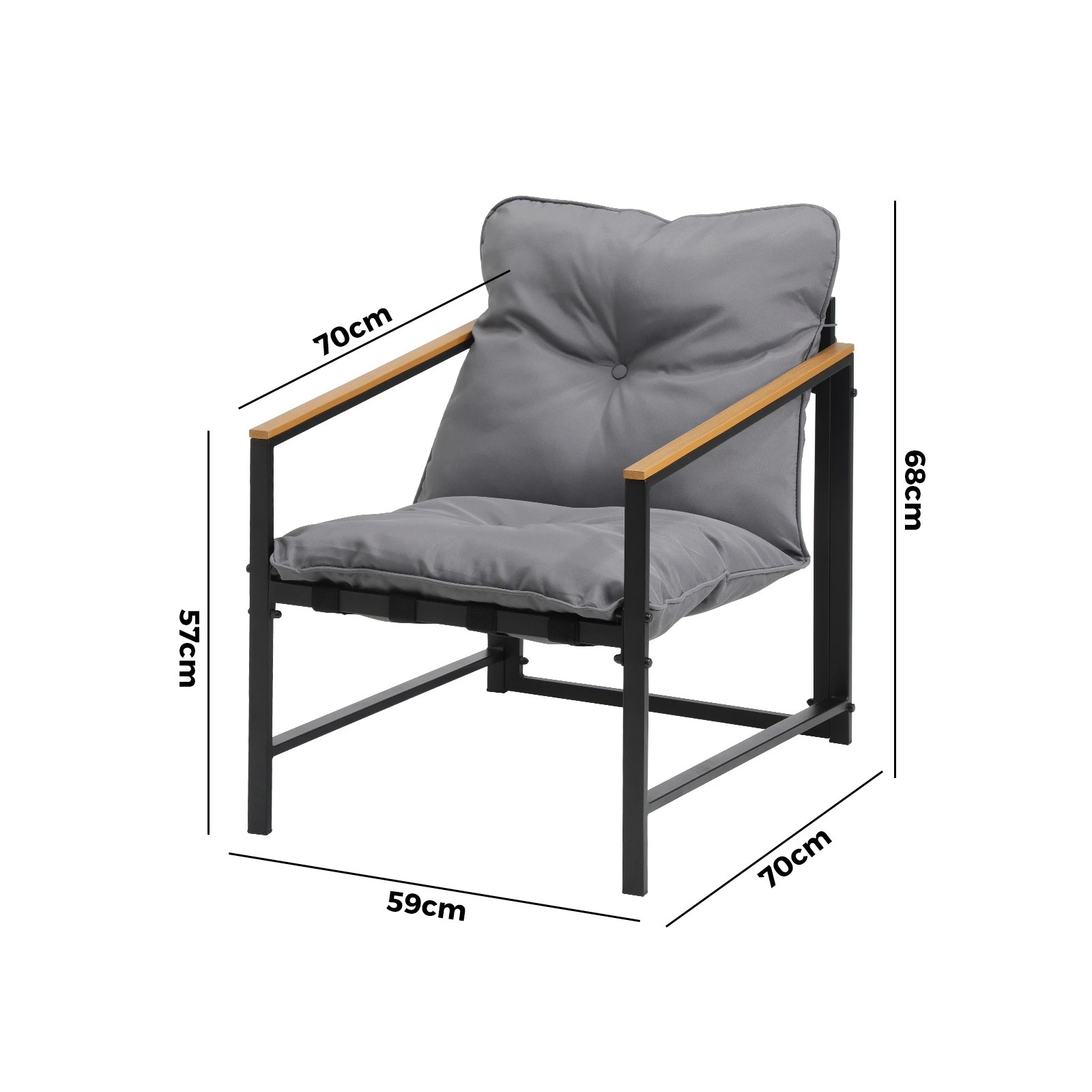 9 Livsip Outdoor Chairs Furniture Setting Garden Patio Armchair Lounge Sofa
 - Multi, 9 of 10