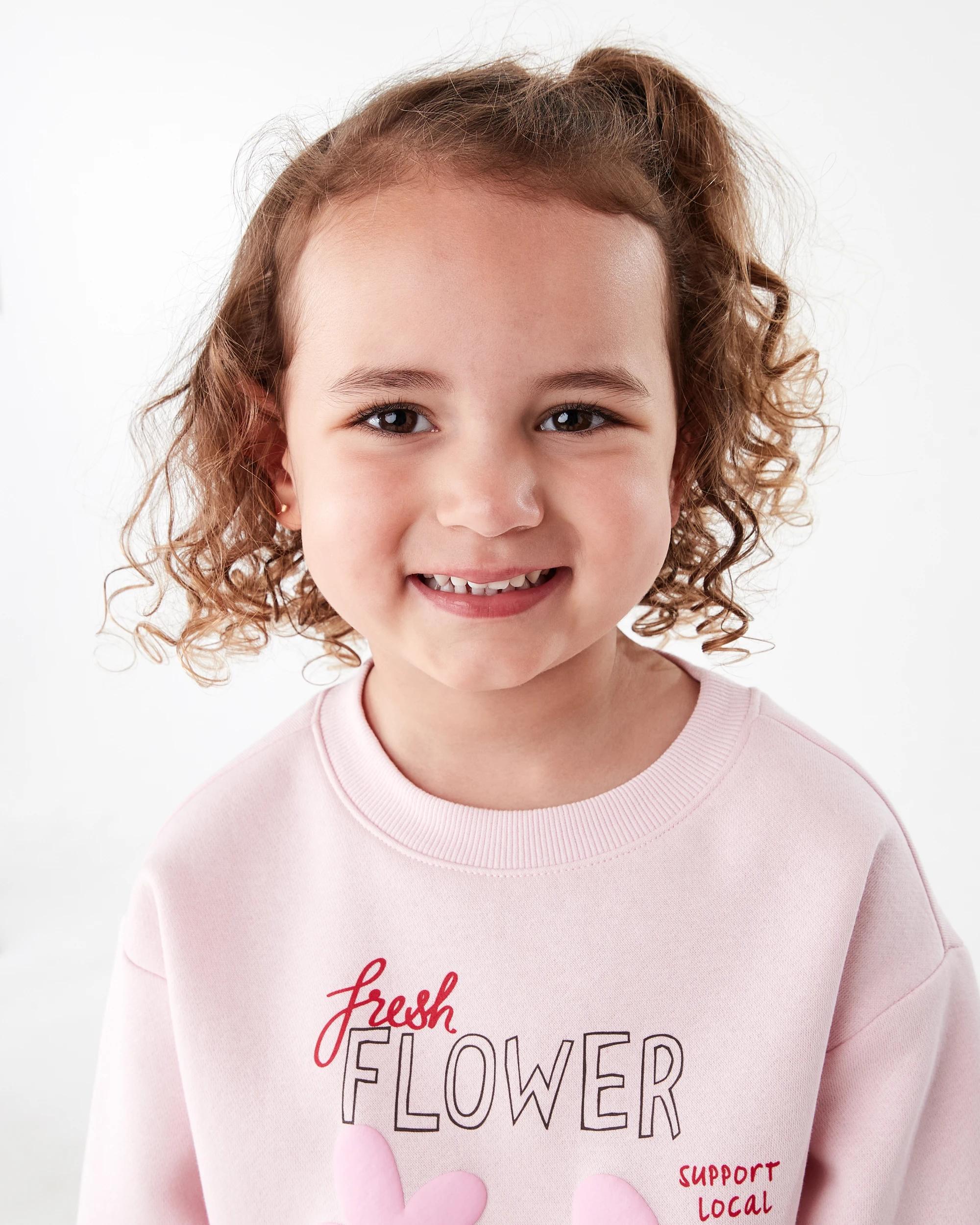 3 Print Crew Sweater Pnk Floral, 3 of 8