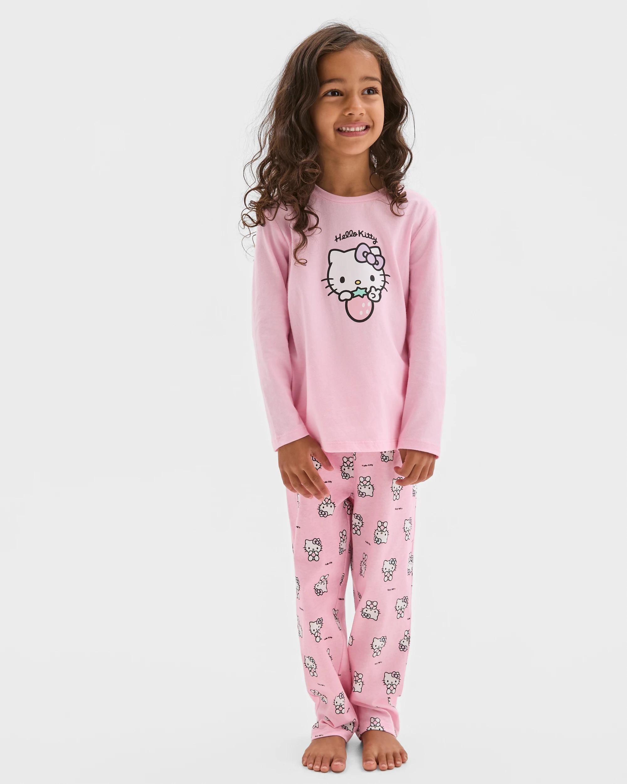 2 Hello Kitty Australian Cotton 2 Pack Younger Girls Pyjama Set HELLO KITTY, 2 of 9