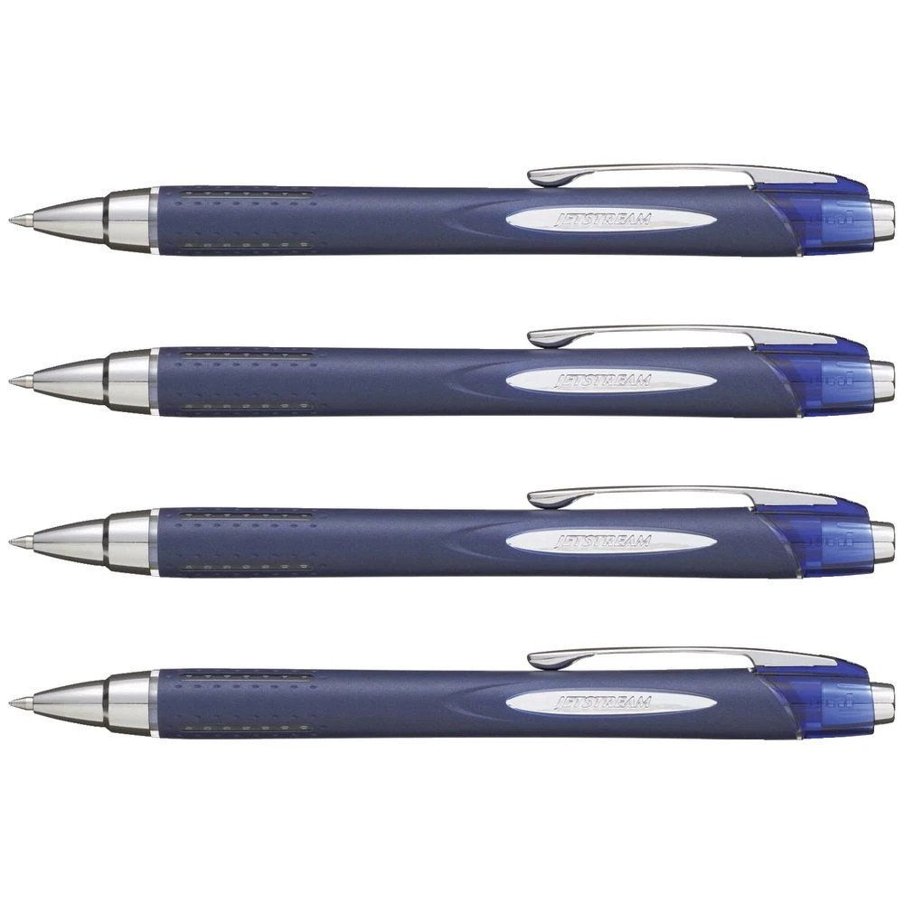 2 Uni Jetstream Retractable Rollerball Pen 0.7mm Blue 4 Pack, 2 of 2