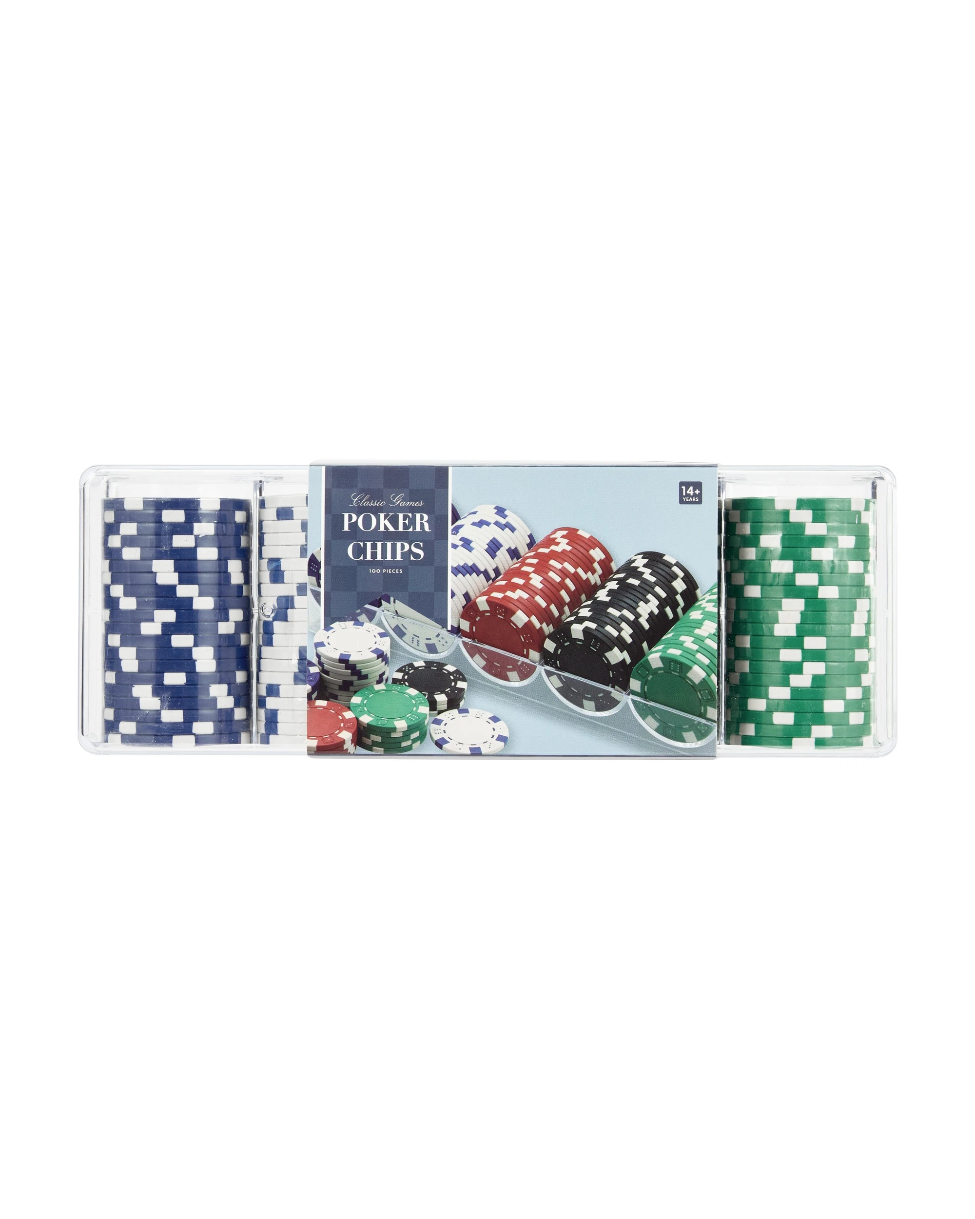 1 100 Piece Classic Games Poker Chips, 1 of 8