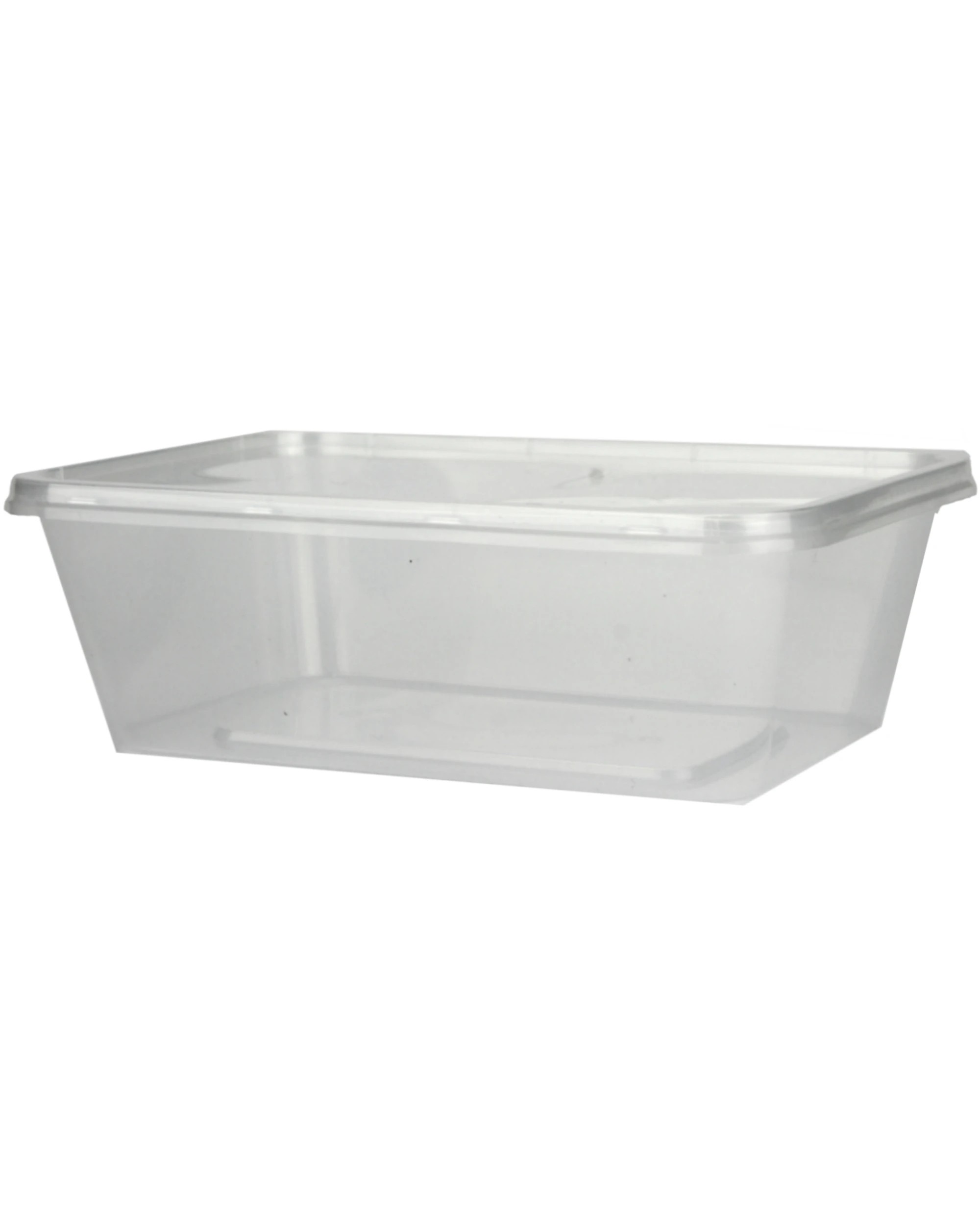 2 Partyware Plastic Takeaway Containers With Lids 750ml Pack of 20, 2 of 2