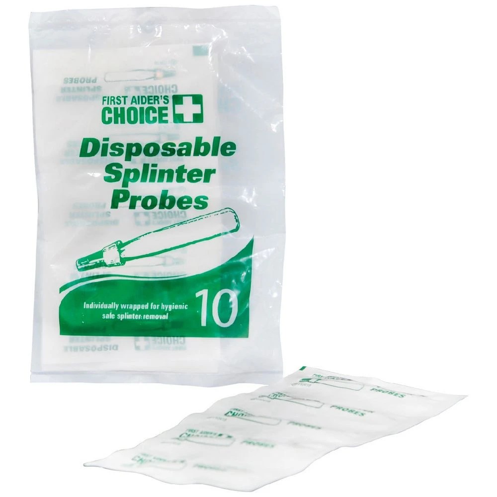 1 First Aiders Choice Disposable Splinter Probes 10 Pack, 1 of 1