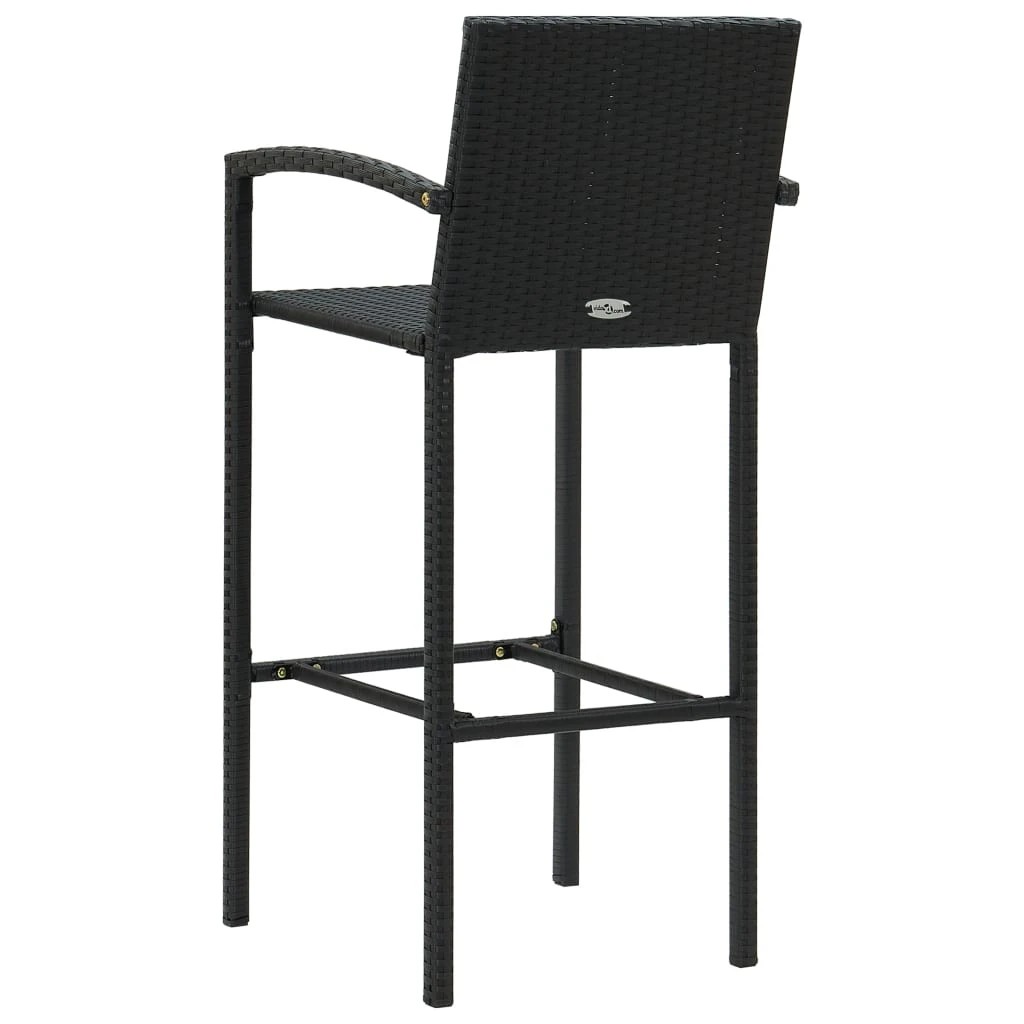 5 vidaXL bar stool Footrest - Black, 5 of 8