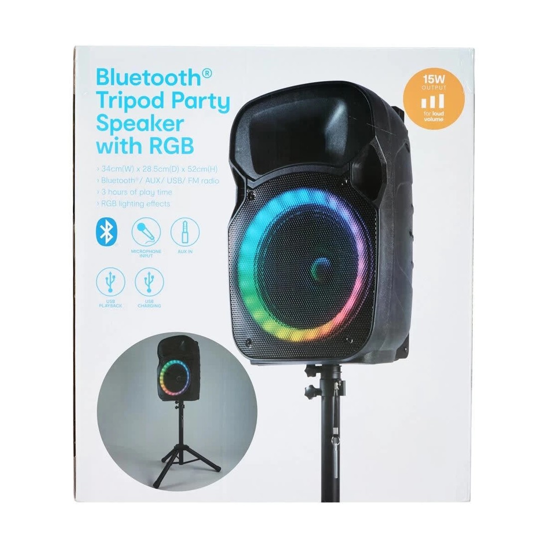 8 Bluetooth Tripod Party Speaker with RGB, 8 of 8