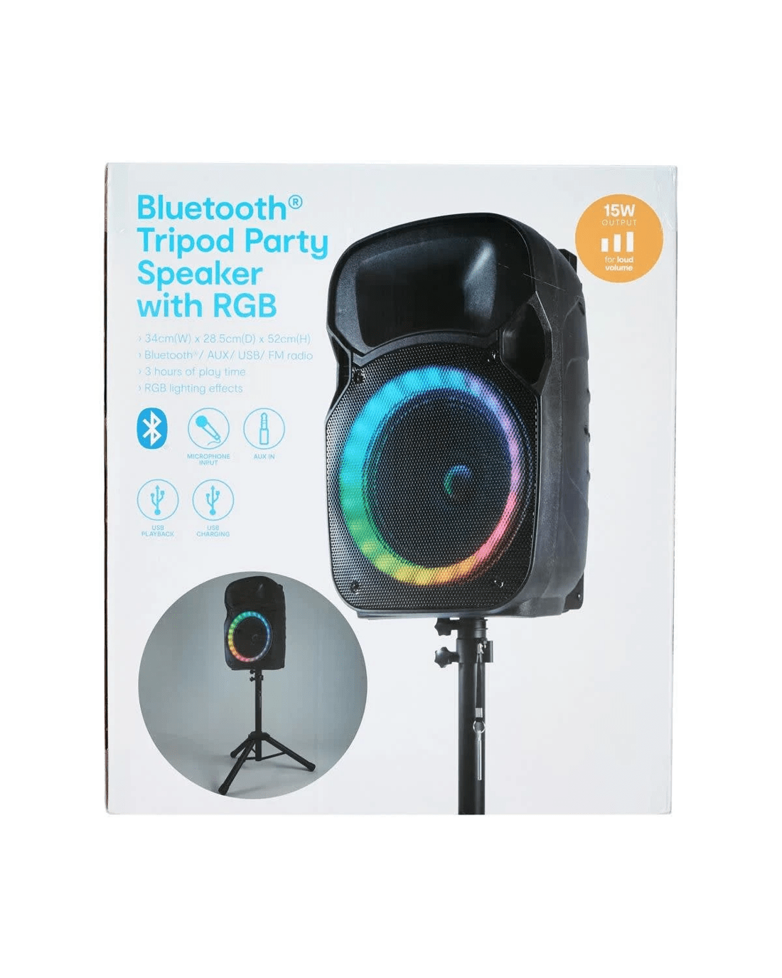 8 Bluetooth Tripod Party Speaker with RGB, 8 of 8