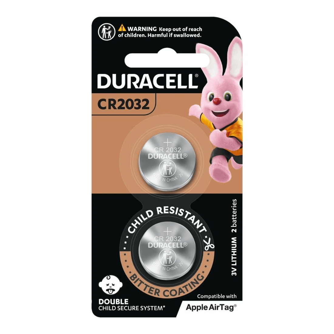 1 2 Pack Duracell Specialty 2032 Lithium Batteries, 1 of 9