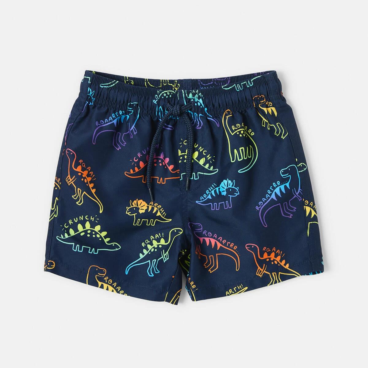 7 Printed Boardshorts Blue Dino, 7 of 8