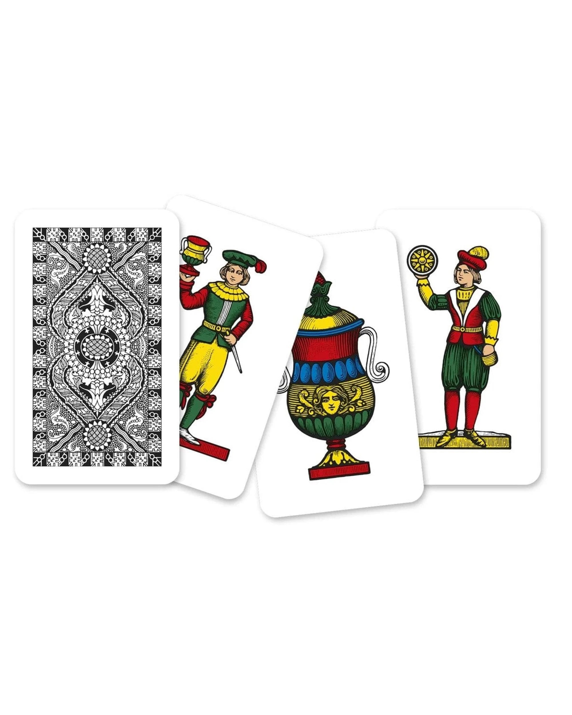 2 Modiano Napoletane Platinum 100% Plastic Blue Italian Playing Cards - Blue, 2 of 9