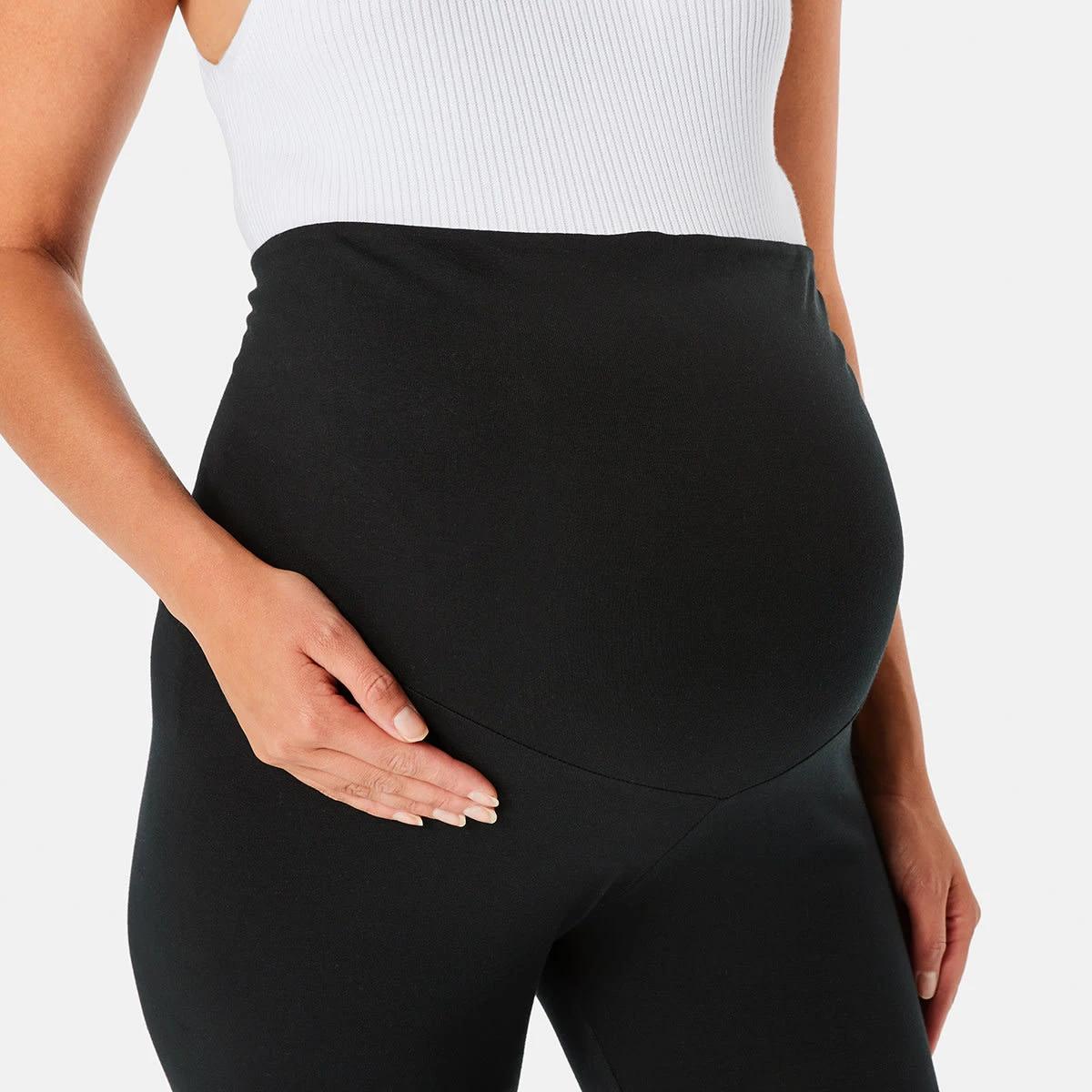 4 Maternity Full Length Leggings Black, 4 of 4