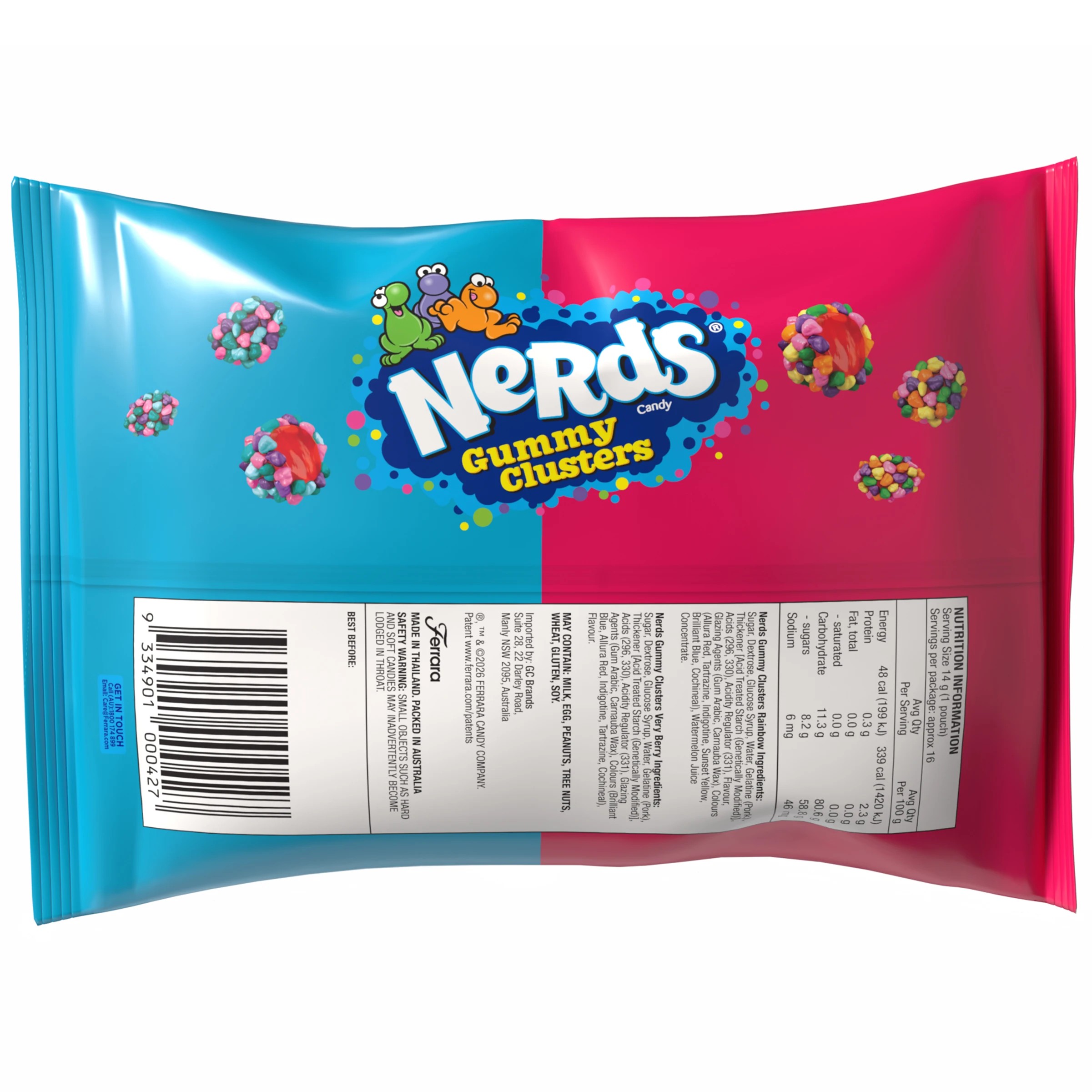 2 Nerds Gummy Clusters Multi Pack 225g, 2 of 2