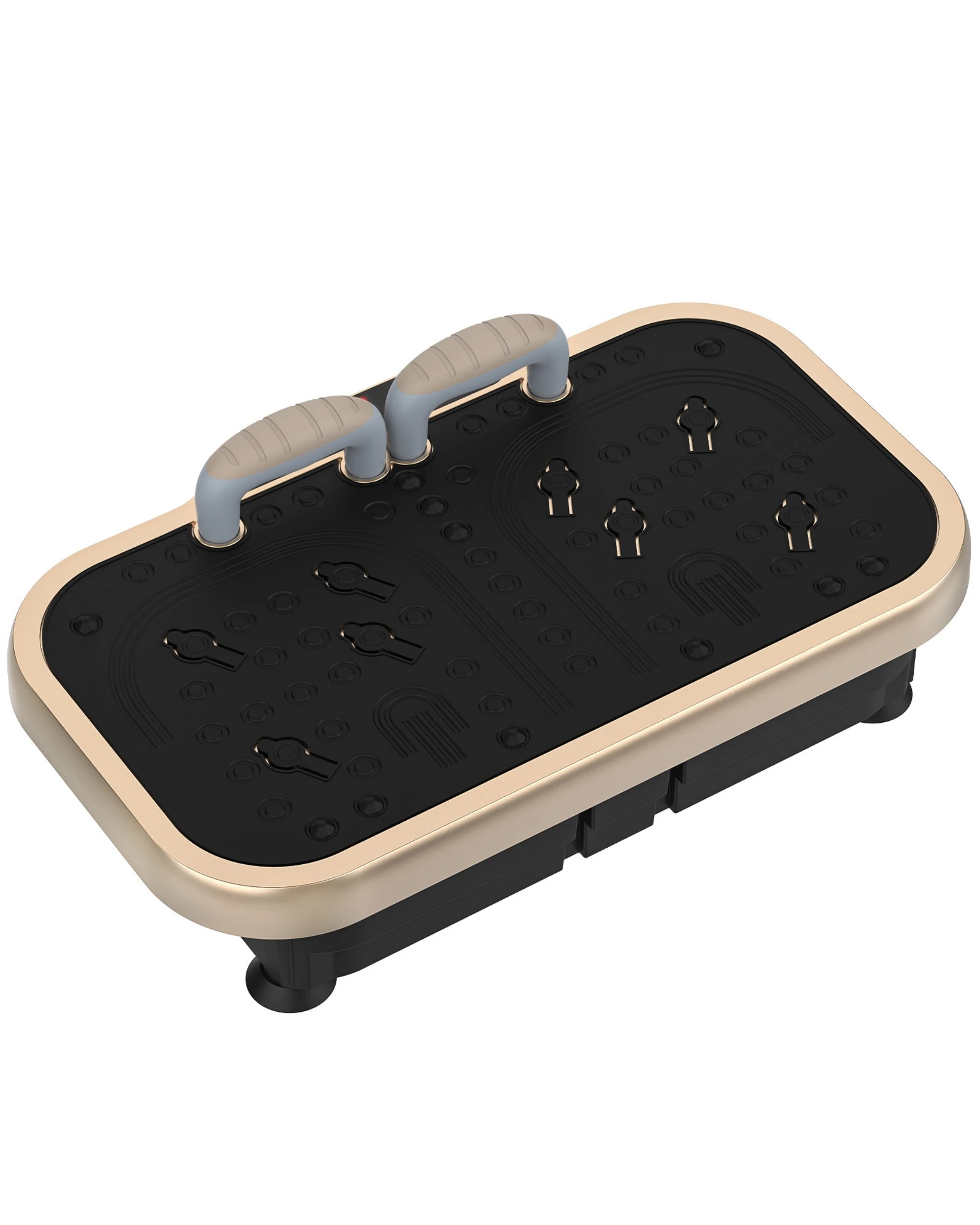 3 Advwin 200 Speed Vibration Plate Exercise Machine w/Push-up Handles for Home - 6 Preset Workouts, 150kg Capacity Gold, 3 of 7