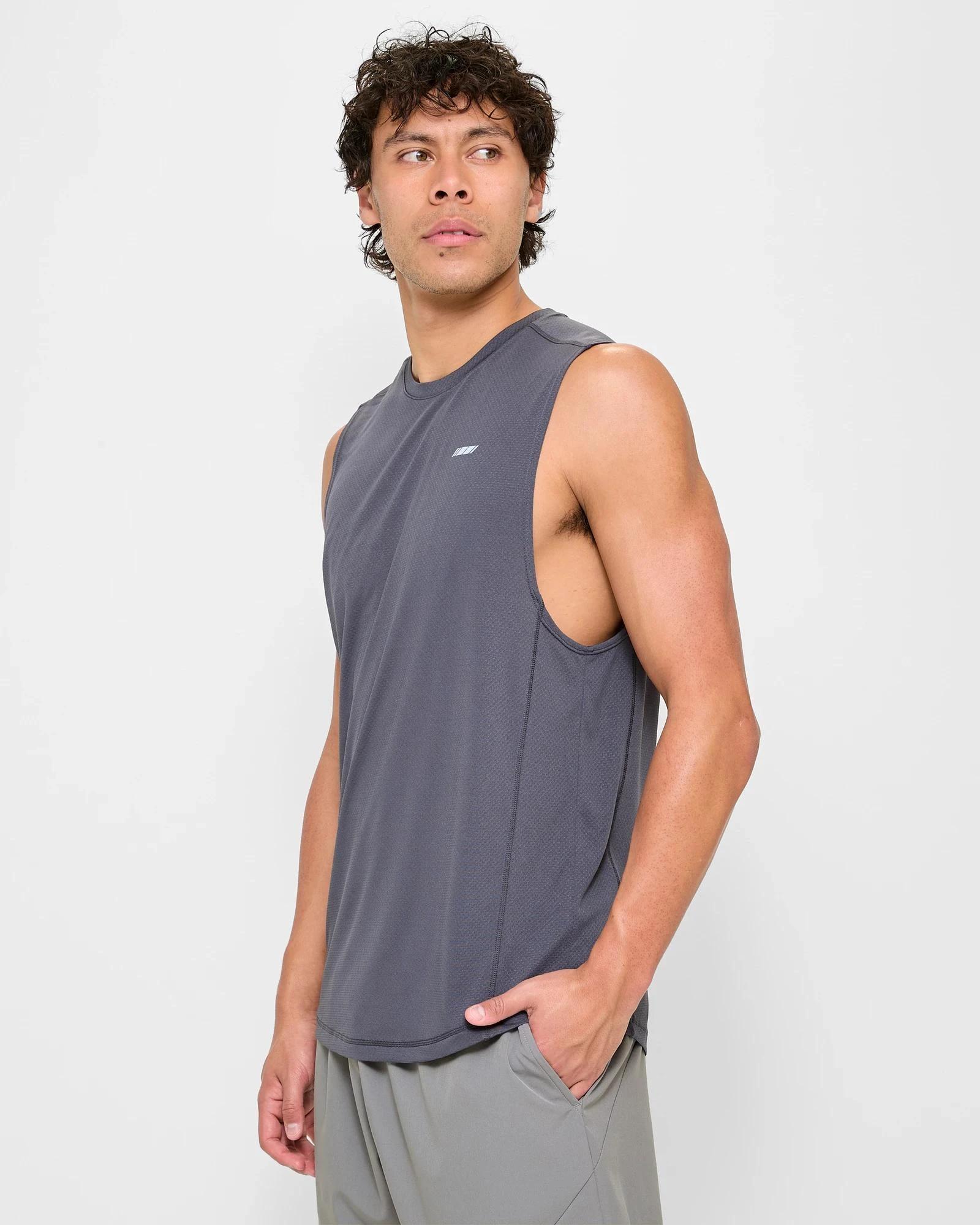 3 Target Active Core Training Tank Top PERISCOPE GREY, 3 of 5