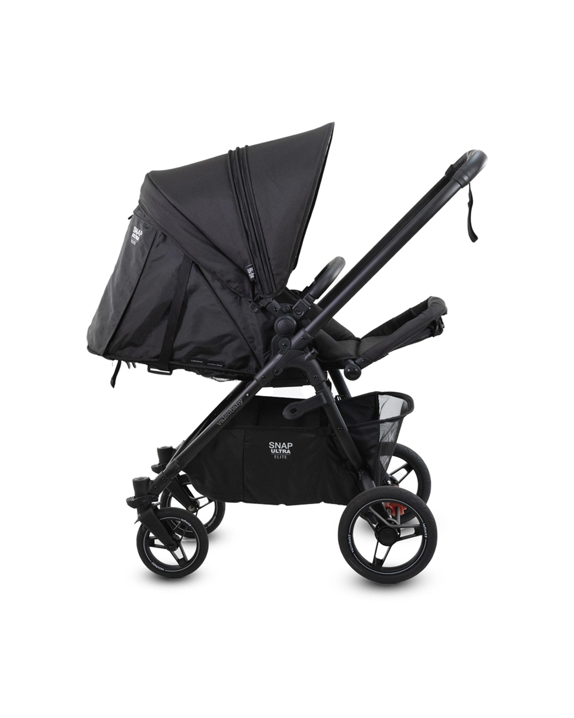 7 ValcoBaby Snap Ultra Elite Pram Stroller Reversible Seat Leatherette Finish - Burgundy, 7 of 9