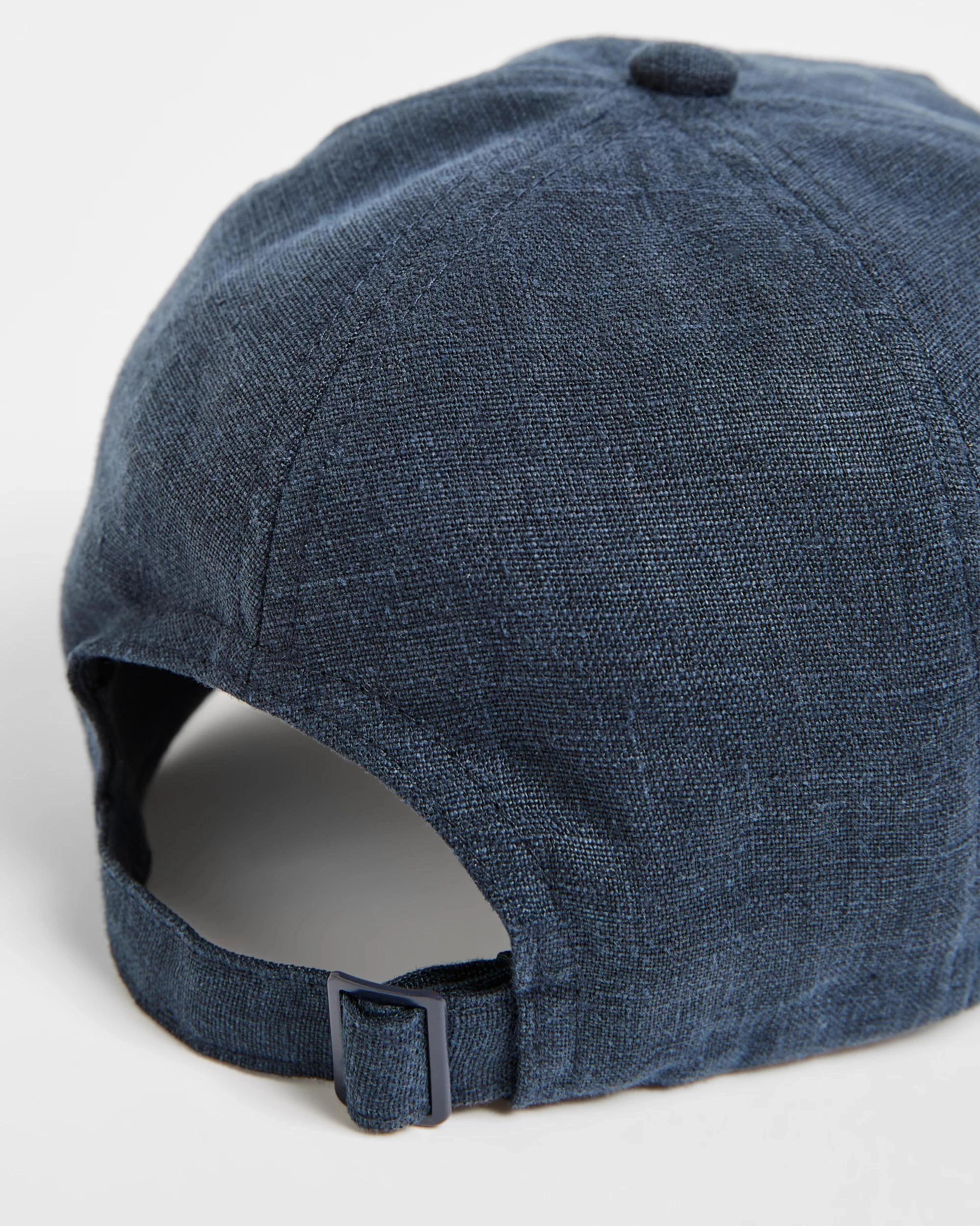 3 Target Linen Baseball Cap NAVY BLUE, 3 of 3