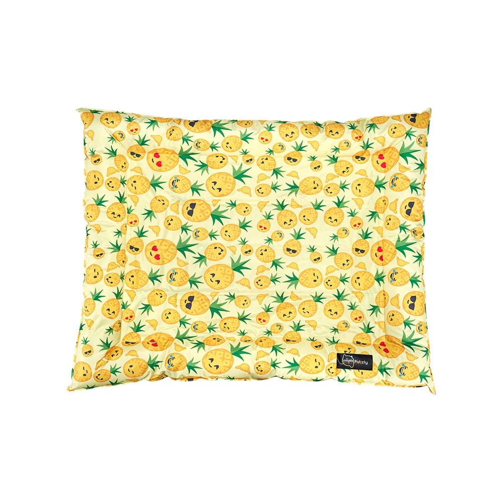 1 Petzly Pet Cooling Mat Dog Cat Bed Non-Toxic Gel Summer Pad 76x116CM - Yellow, 1 of 3