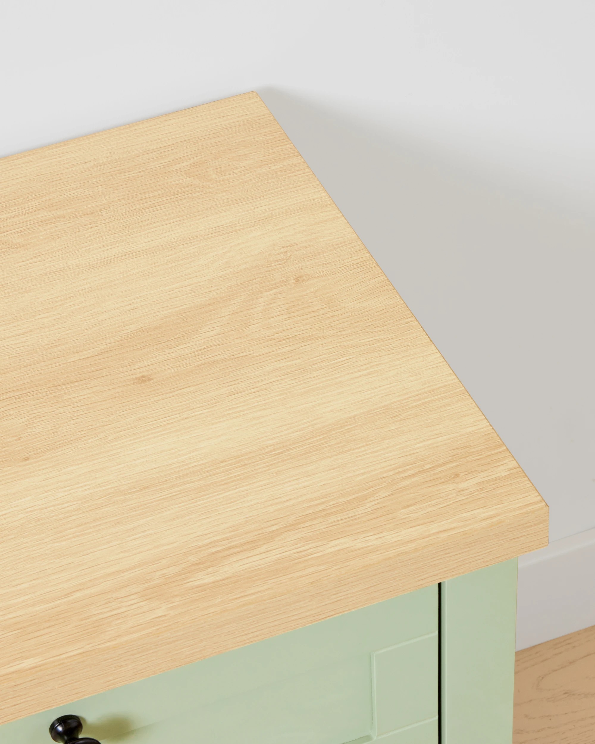 6 Camille 3 Drawer Bedside Table - Sage, 6 of 9