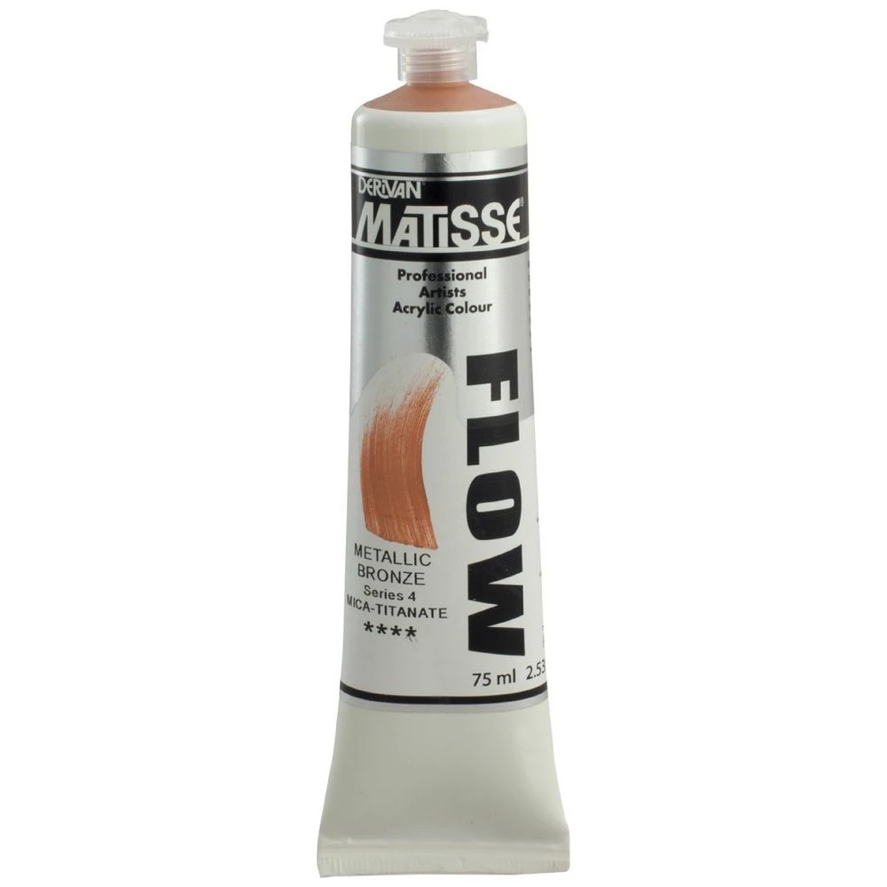 1 Derivan Matisse Flow Paint 75mL Metallic Bronze S4, 1 of 2