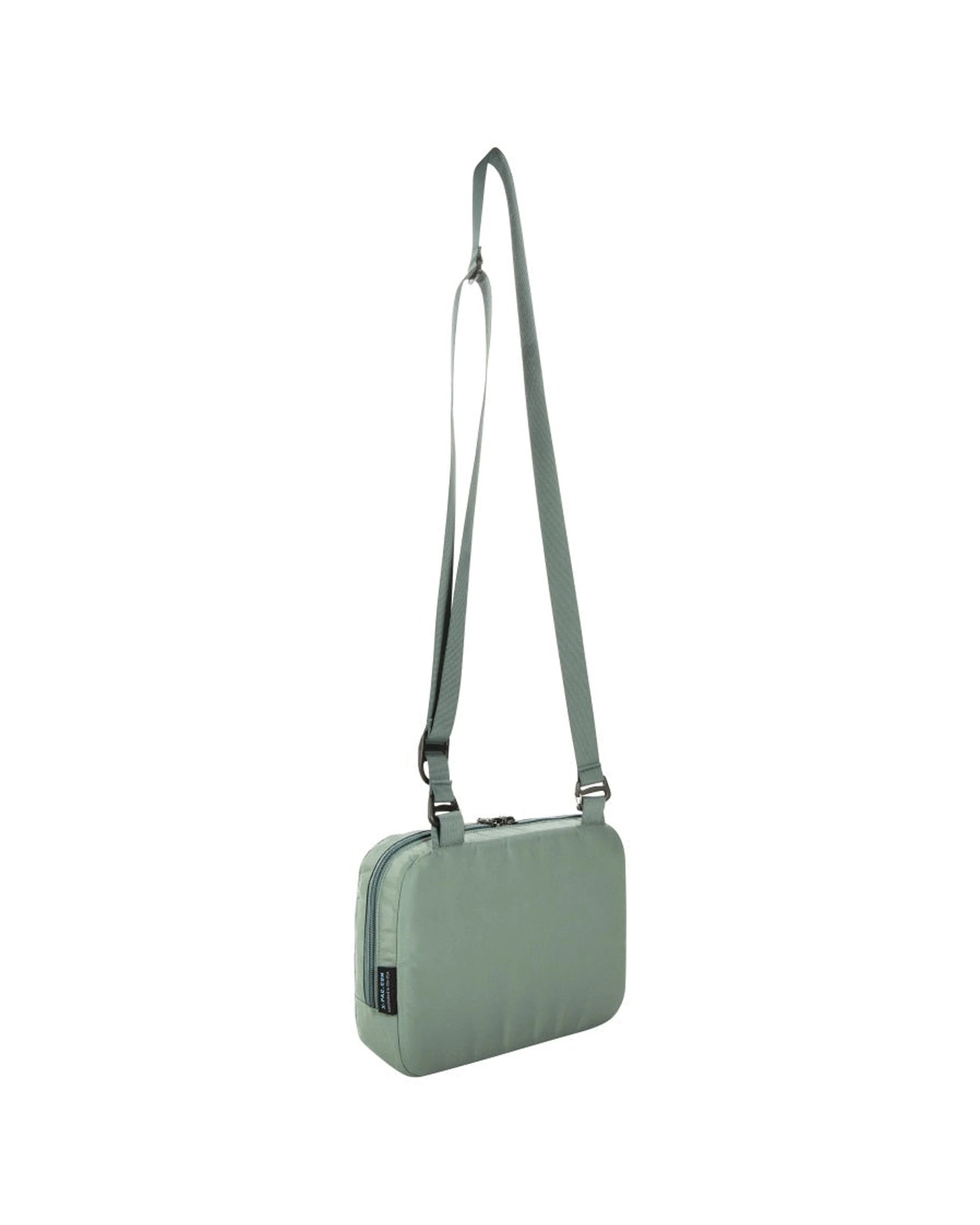 3 Tatonka Nylon Cross Body Outdoor Travel Bag M Adjustable Strap Quilted - Green, 3 of 4