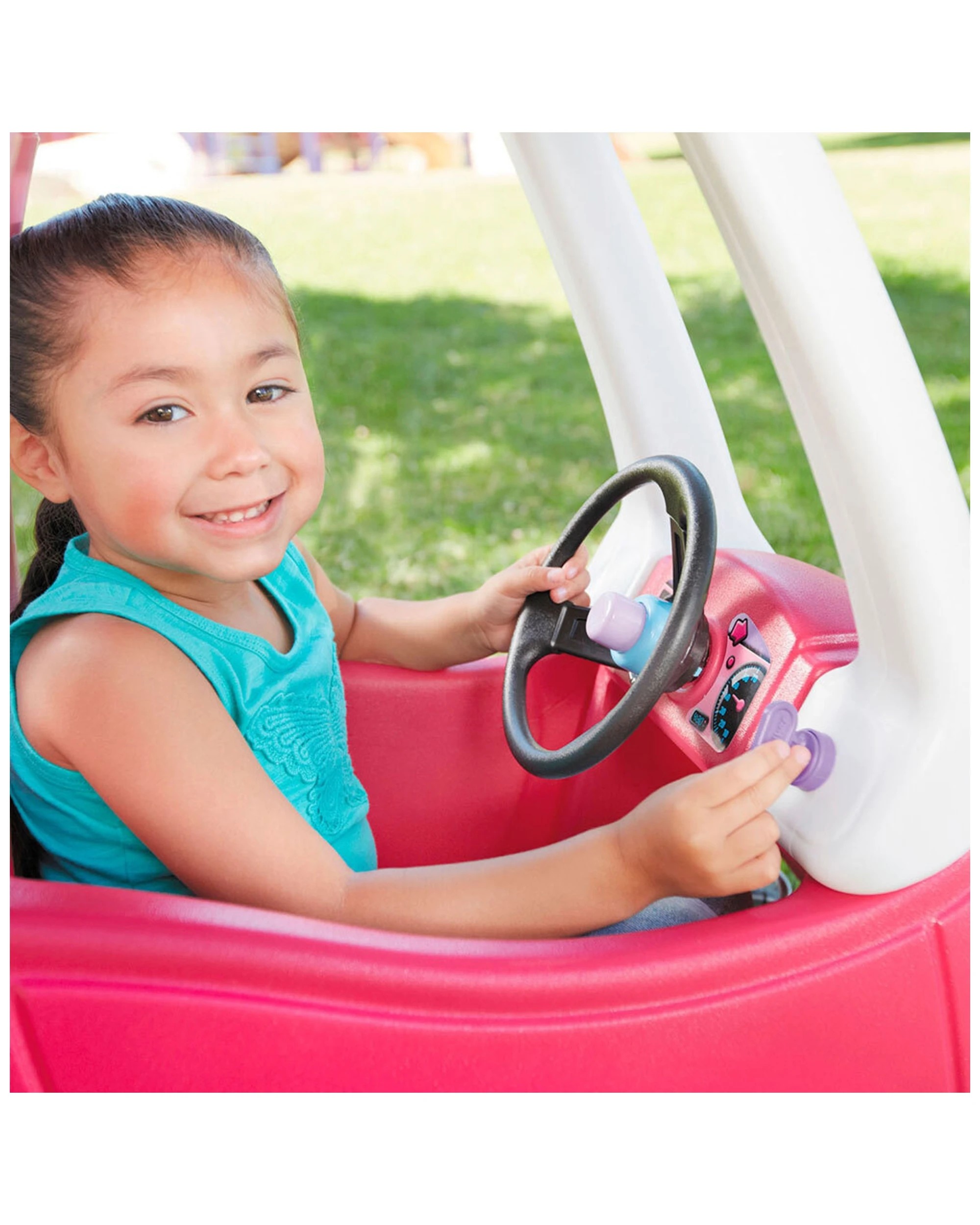 2 Little Tikes Princess Cozy Coupe Ride On Kids Toddler Push Kick Car Toy 18m-5y - Pink, 2 of 8