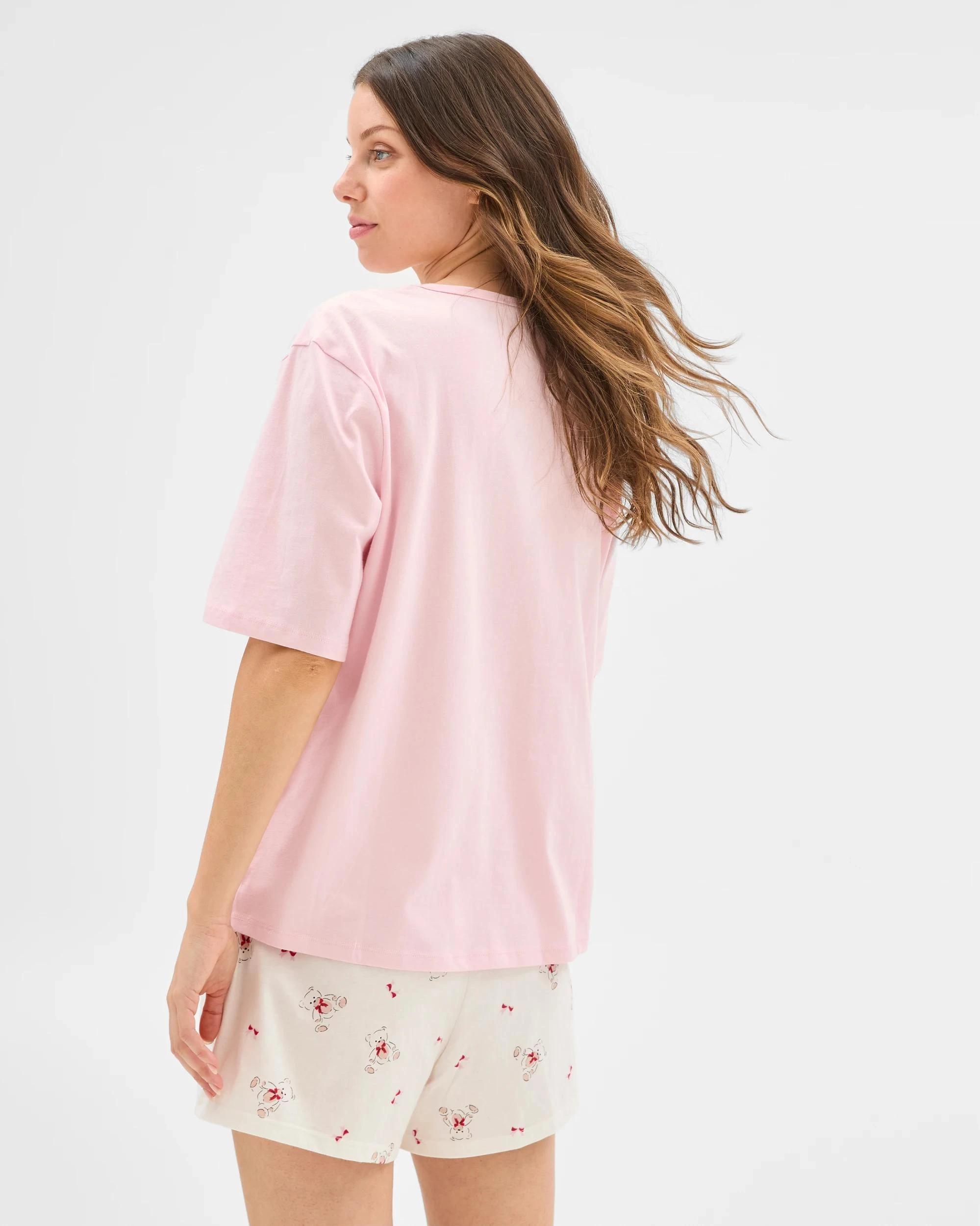 4 Target Woman Womens Australian Cotton Blend Jersey Pyjama Sleep Set TEDDY BEAR, 4 of 5