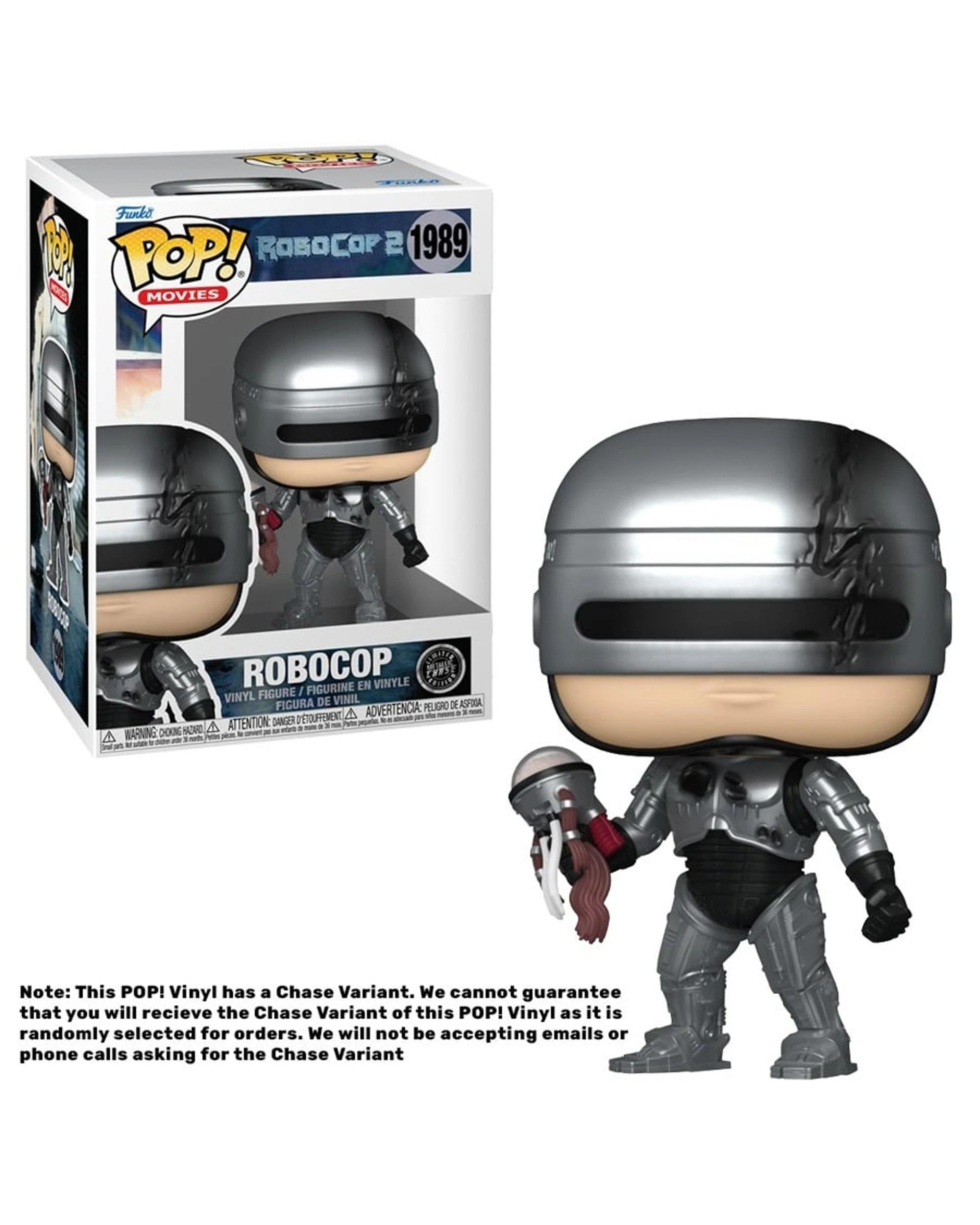 4 RoboCop 2 Robocop Metallic Funko POP! Vinyl, 4 of 6