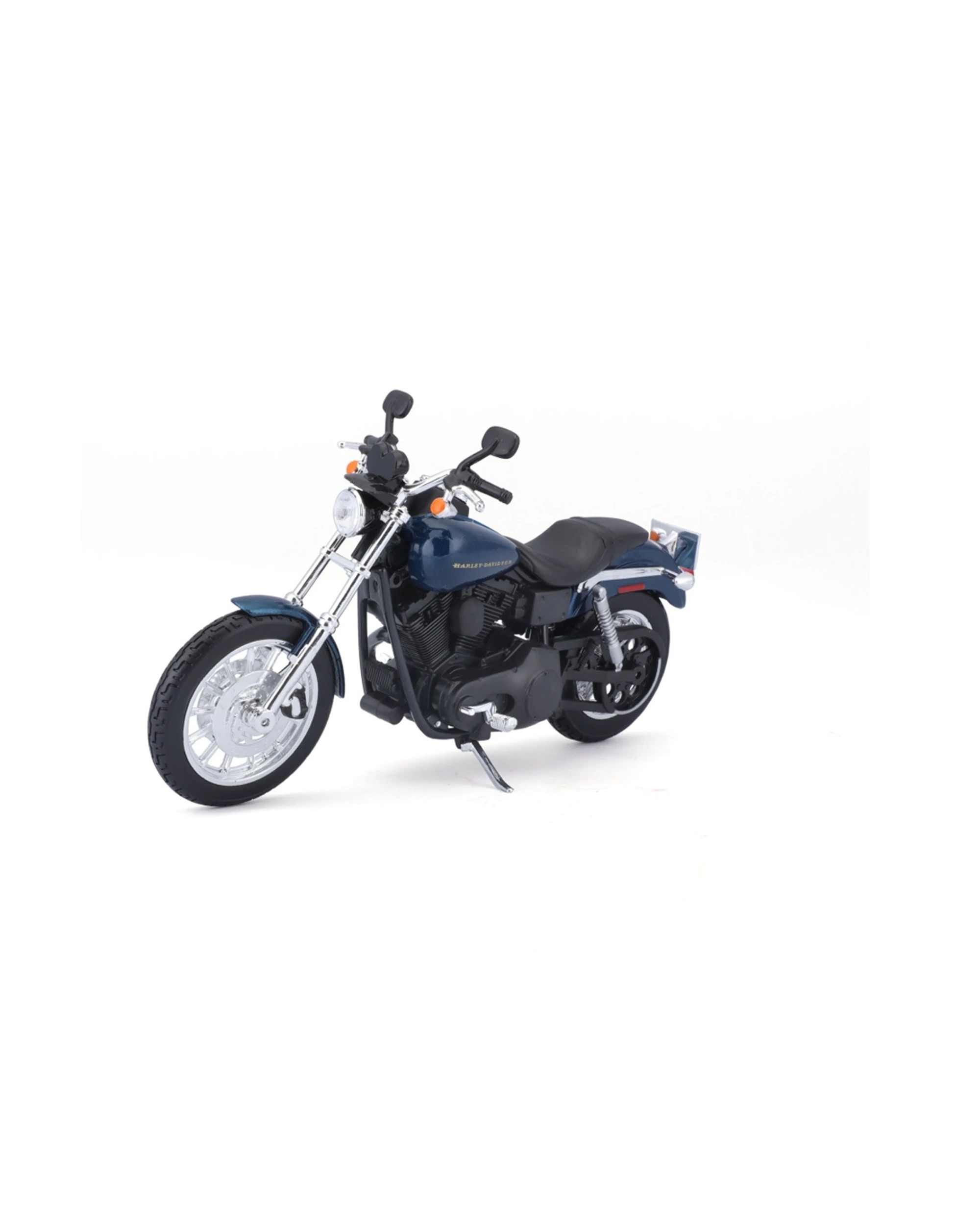 3 Maisto Motorcycle 2004 Dyna Super Glide Sport Model Replica Toy Bike - Blue, 3 of 6