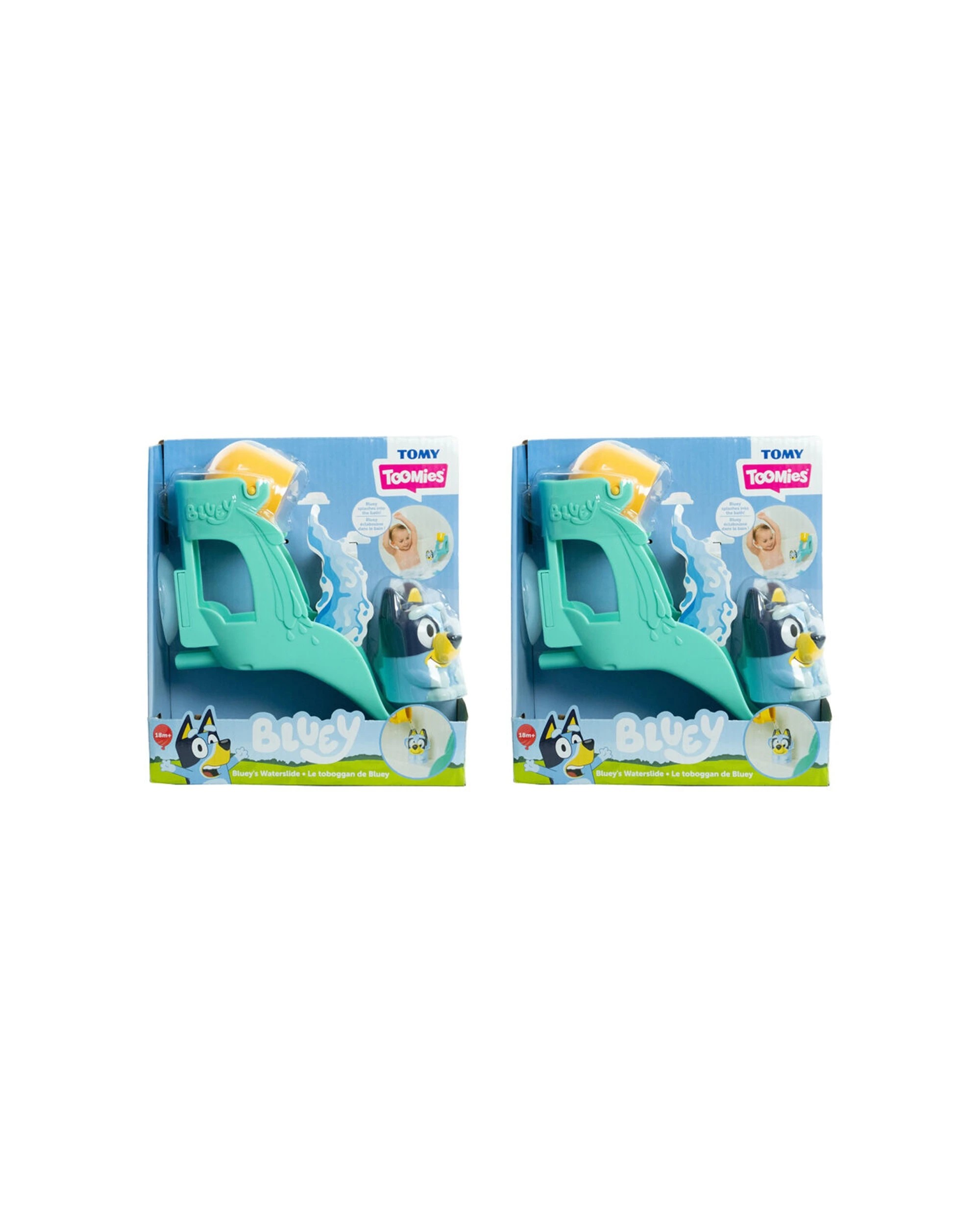 1 Tomy Toomies Bluey's Waterslide With Figurine Bathtime Activity Toy 2PK - Multi, 1 of 7