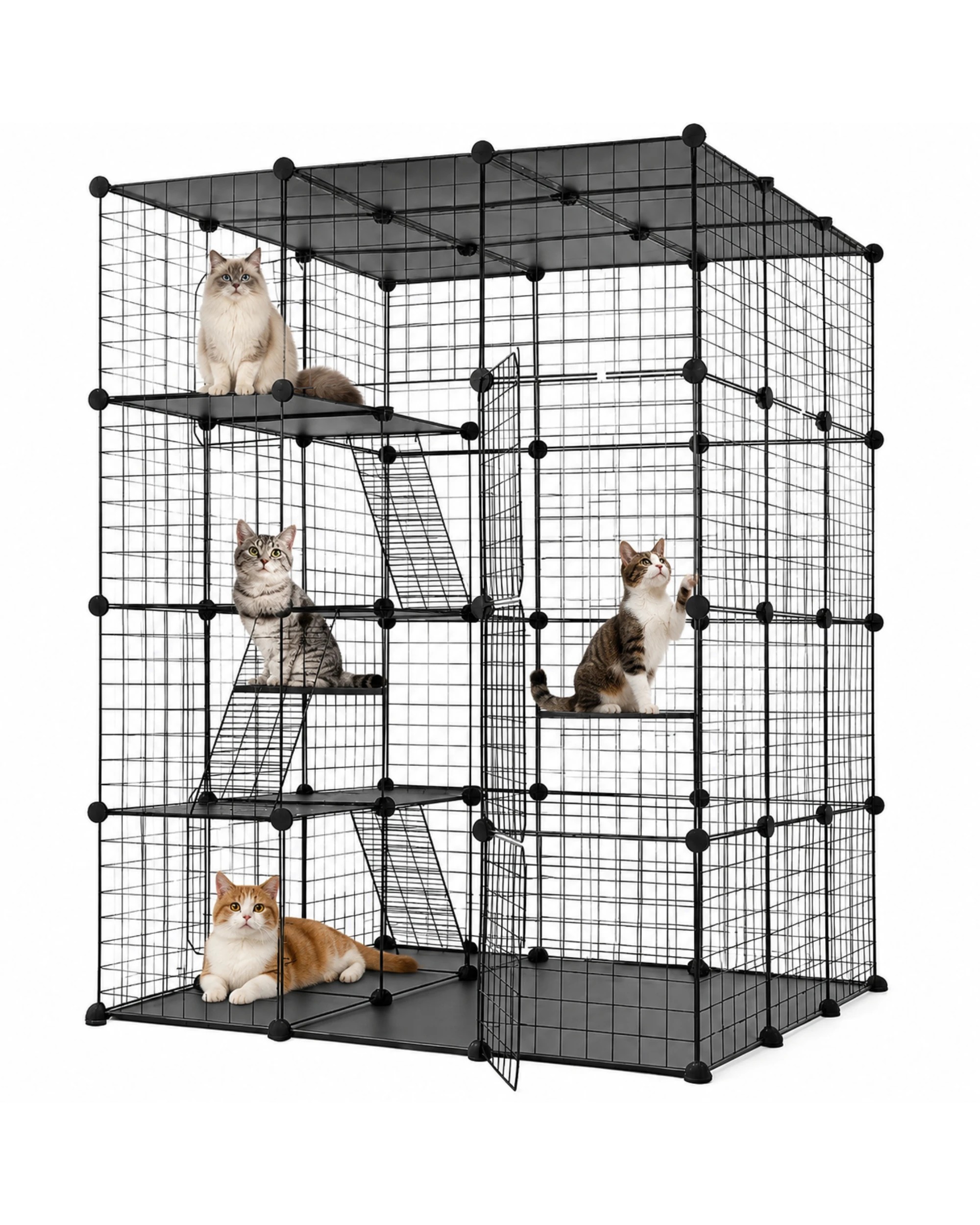 2 Advwin DIY Cat Cage Enclosure Cat Catio Pet House, 2 of 9