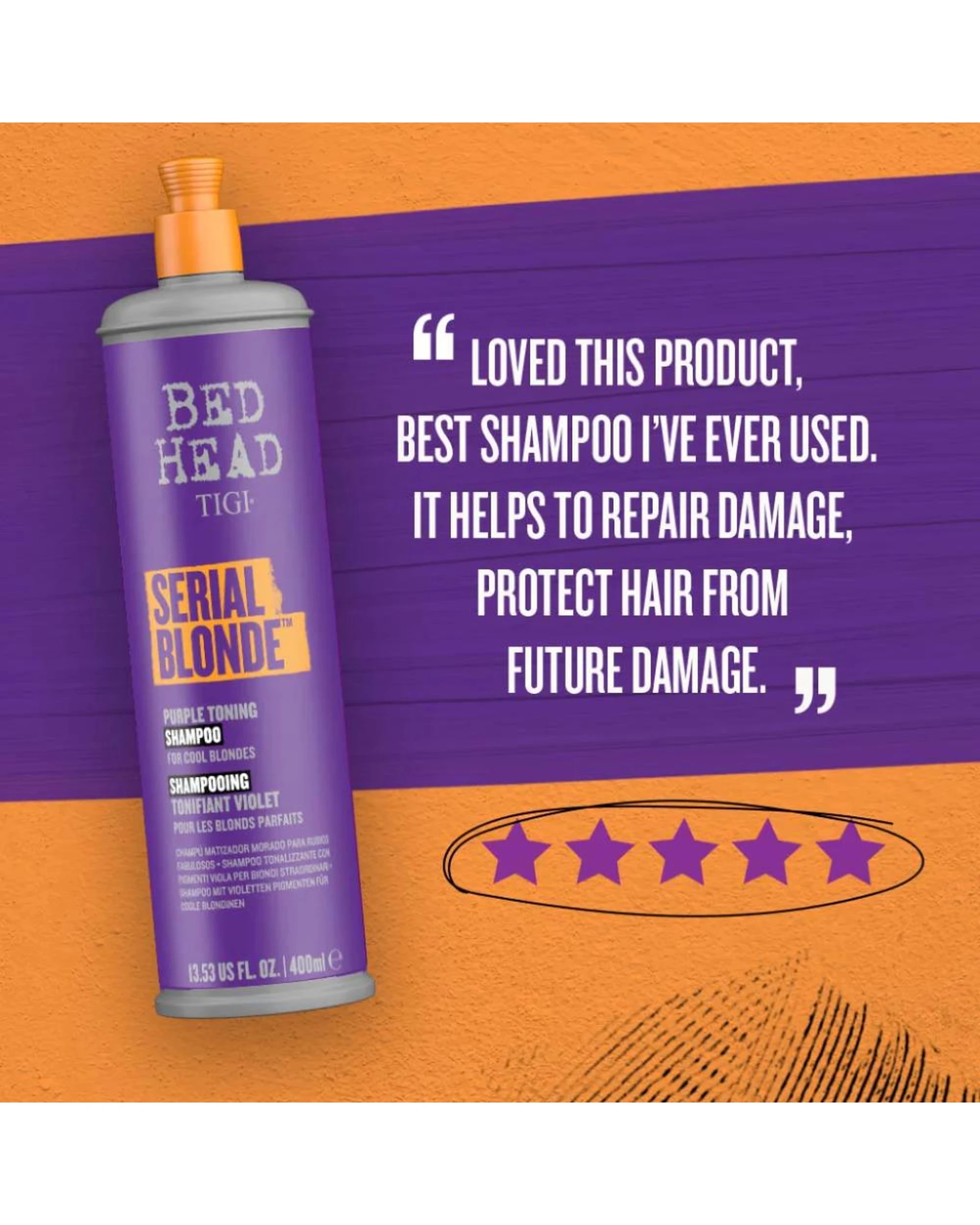4 TIGI Bed Head Serial Blonde Restoring Shampoo 970mL, 4 of 5