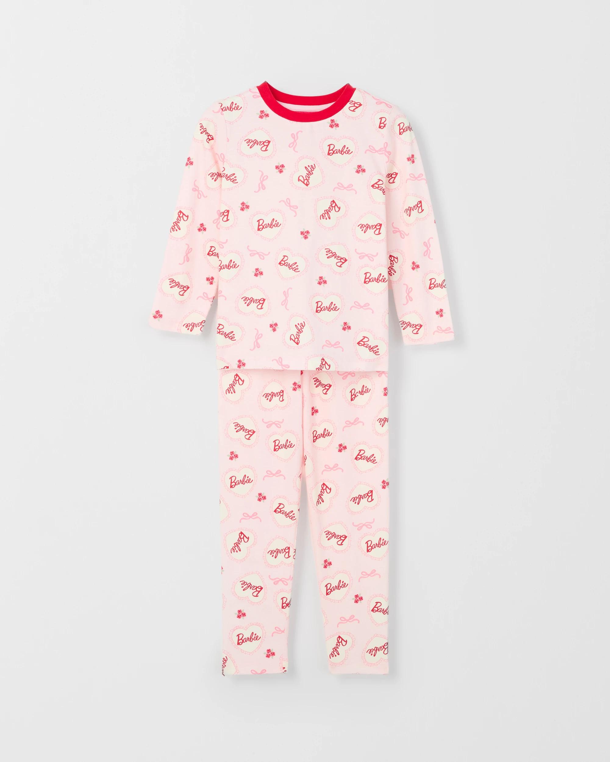 3 Barbie Australian Cotton 2 Pack Younger Girls Pyjama Set BARBIE, 3 of 5